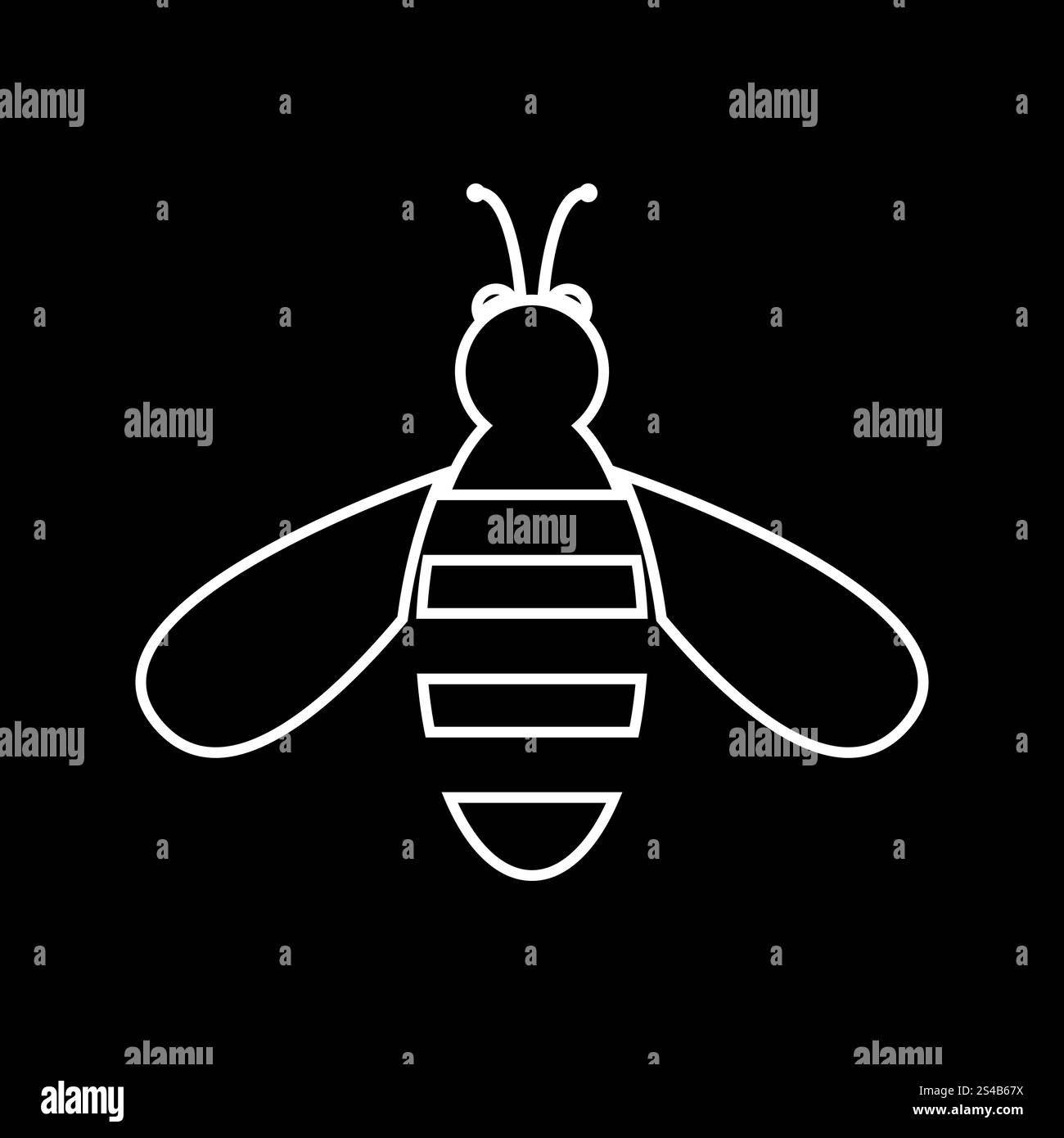 Bee icon Stock Vector Image & Art - Alamy