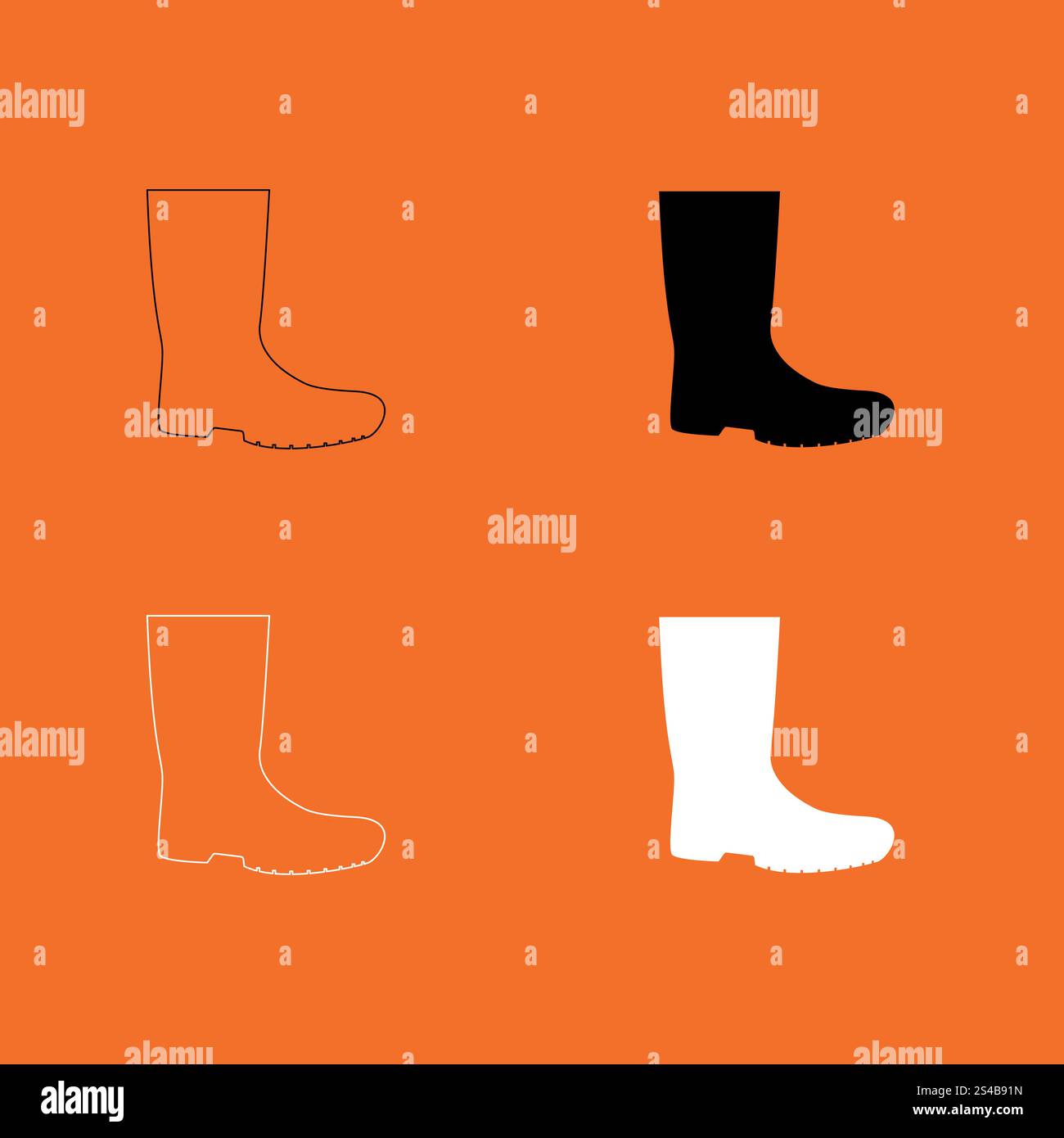Rubber boots icon Stock Vector Image & Art - Alamy