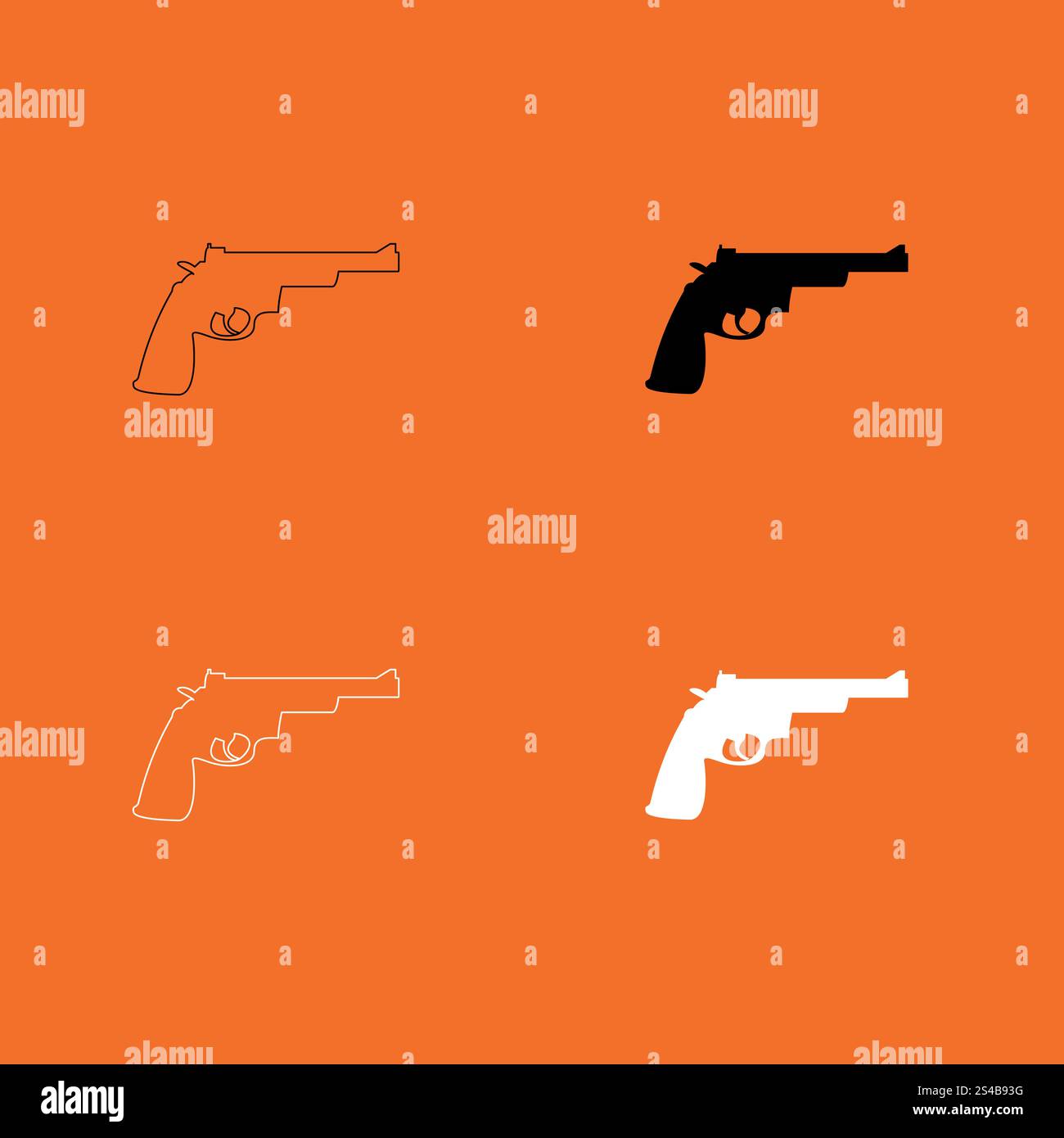 Gun revolver icon Stock Vector Image & Art - Alamy