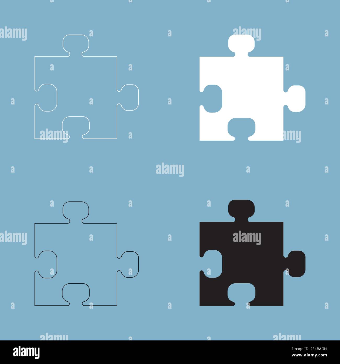 The puzzle icon .. The puzzle icon Stock Vector Image & Art - Alamy