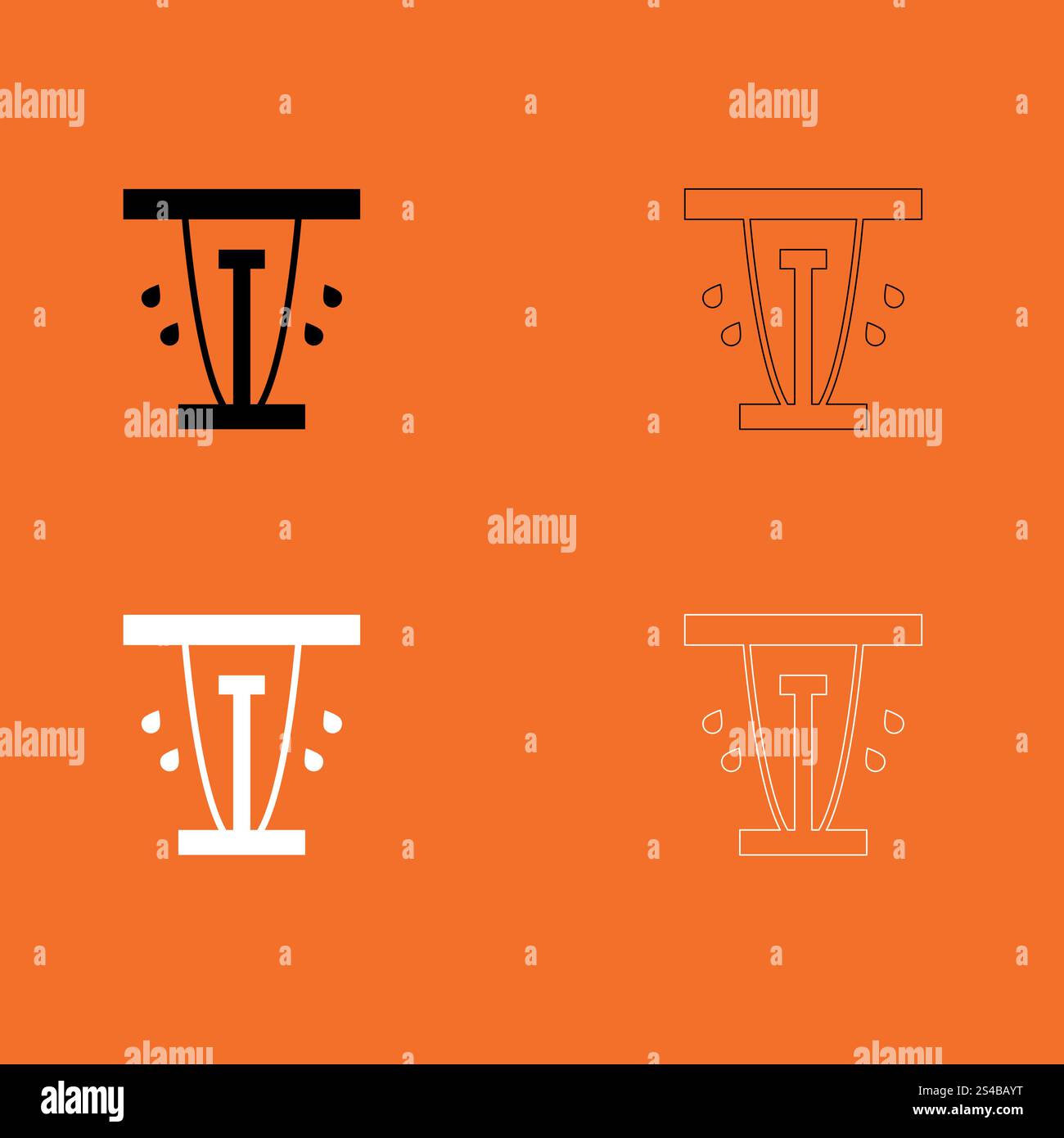 Lawn sprinklers set icon Stock Vector Image & Art - Alamy
