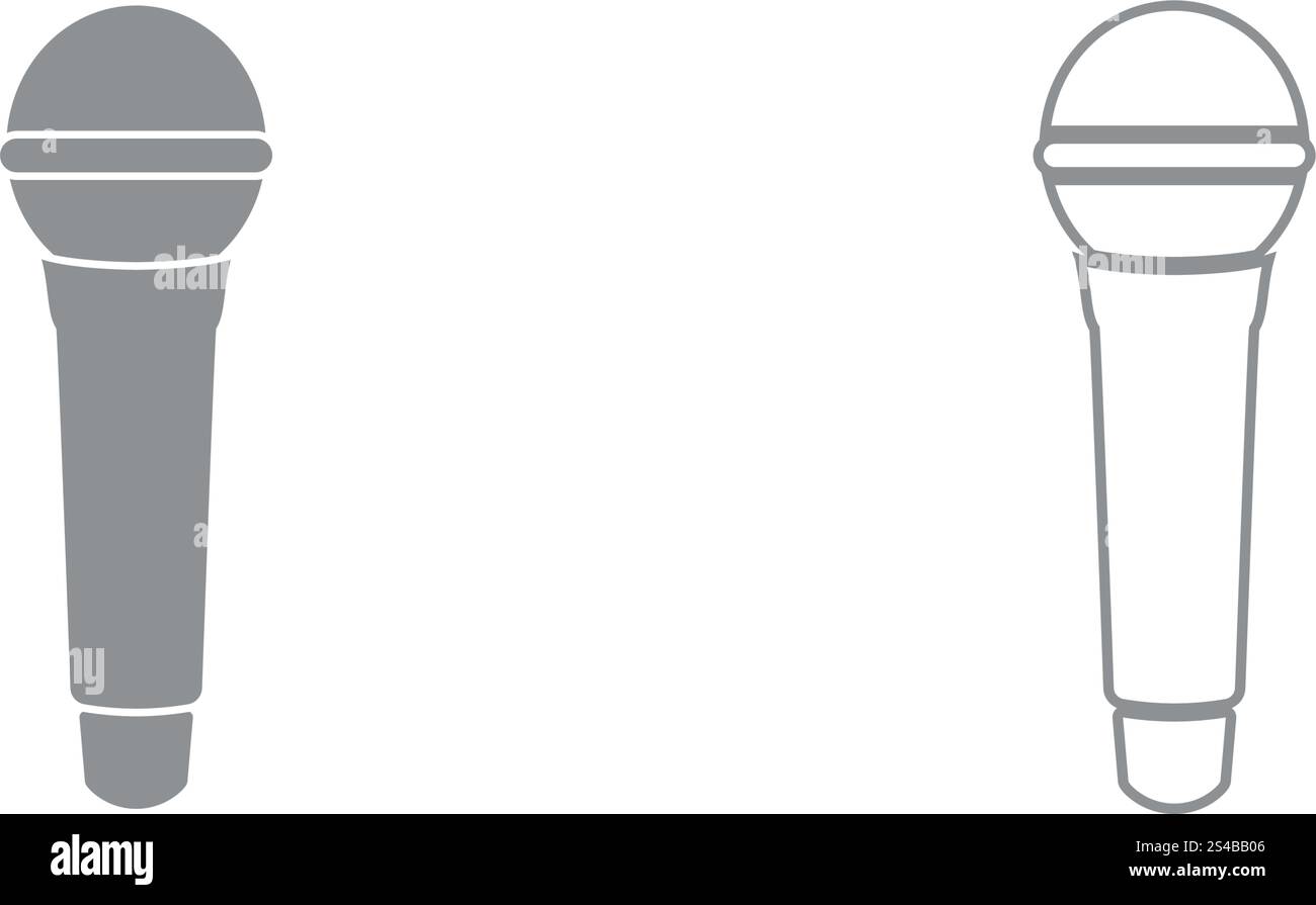 Microphone icon . Stock Vector