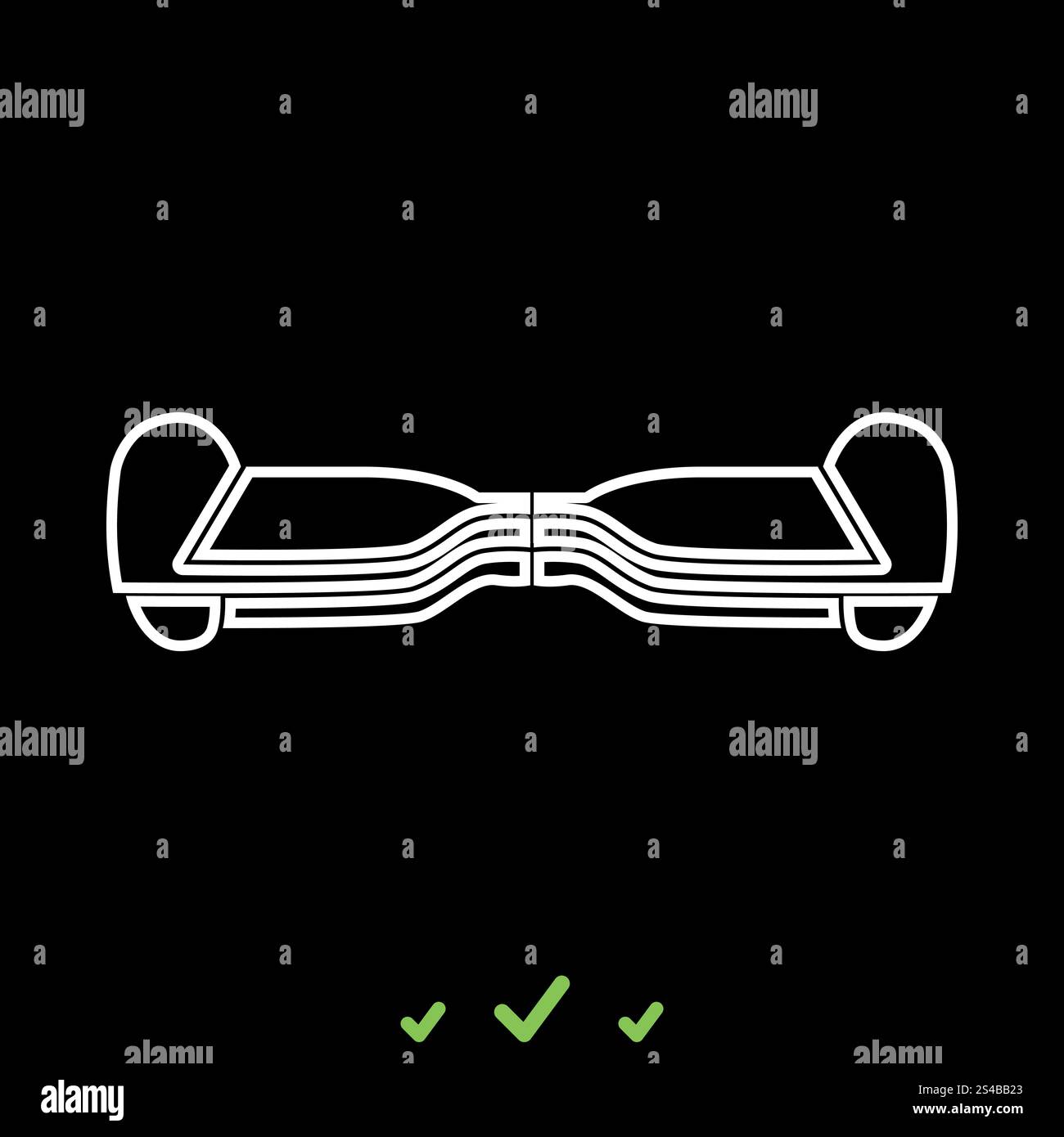 Gyroboard it is white icon .. Gyroboard it is white icon . Flat style Stock Vector