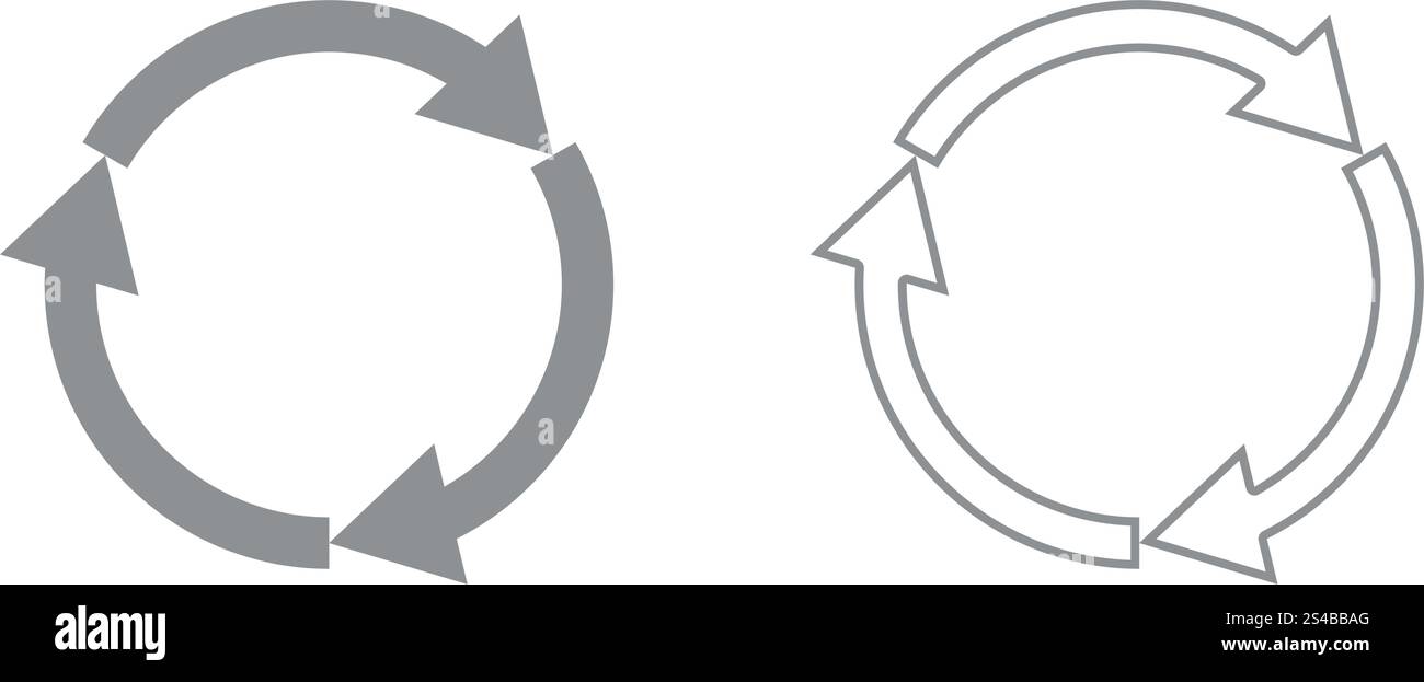 Circle 3 arrows hi-res stock photography and images - Alamy