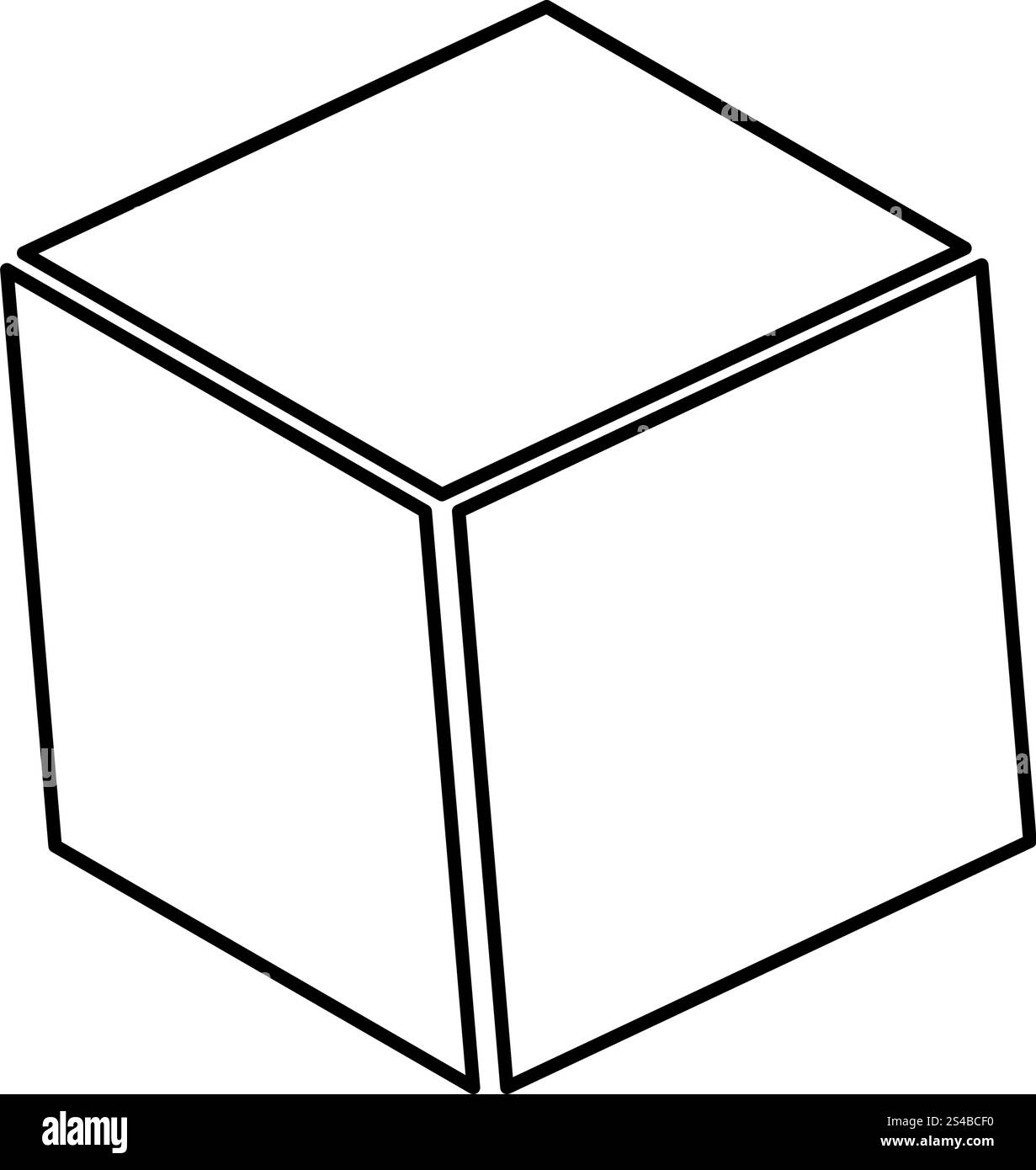 Cube black icon Stock Vector Image & Art - Alamy