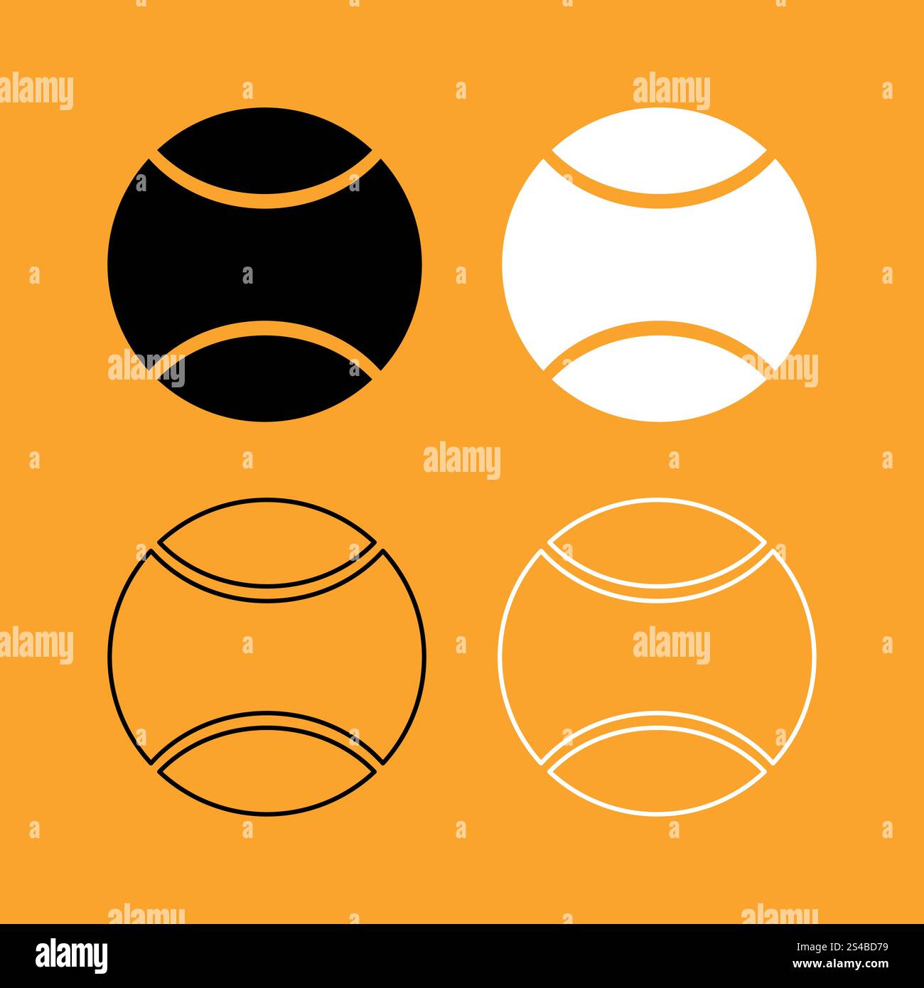 Tennis ball set black and white icon Stock Vector Image & Art - Alamy