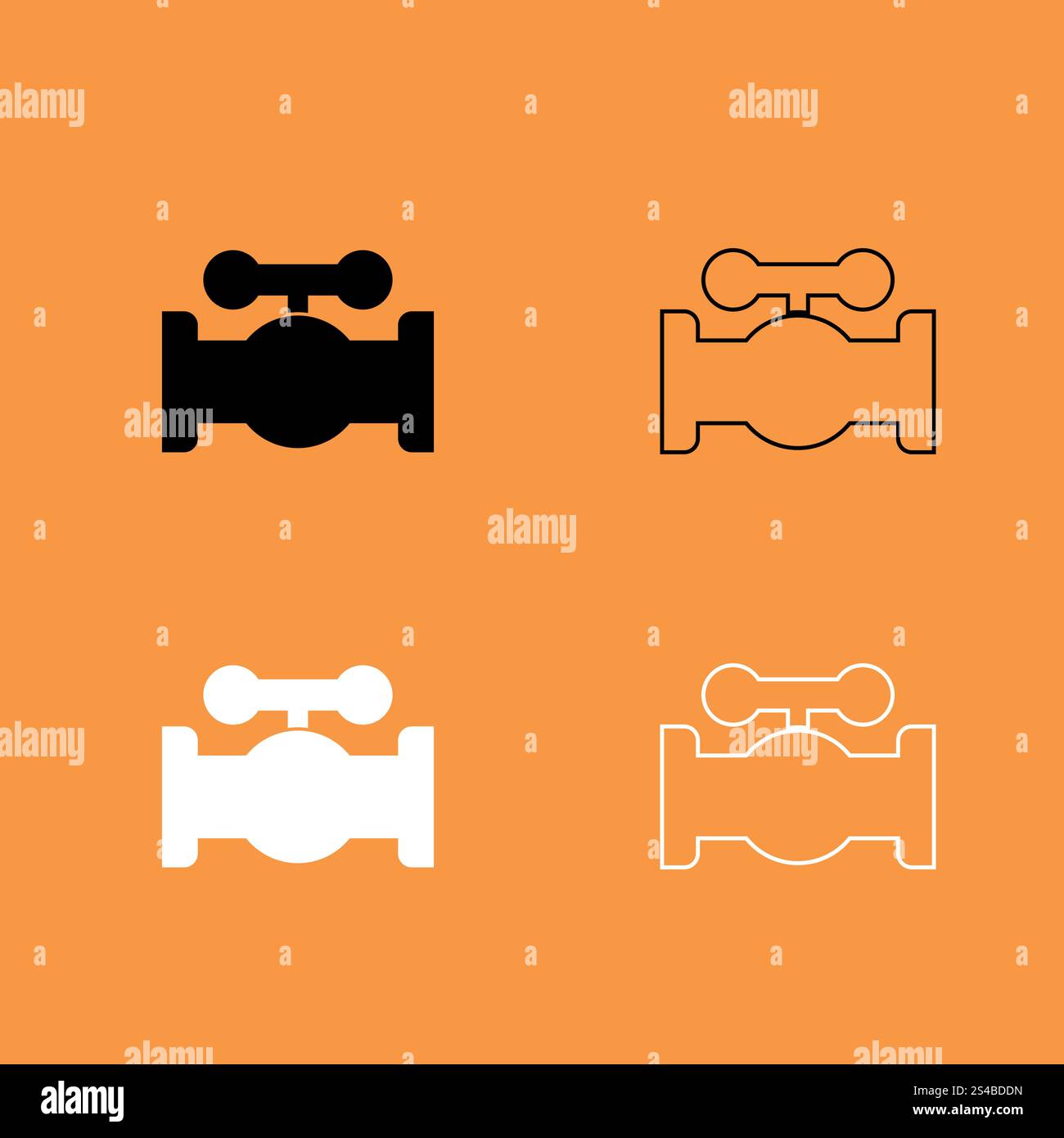 Pipe line valve wheel Stock Vector Images - Alamy