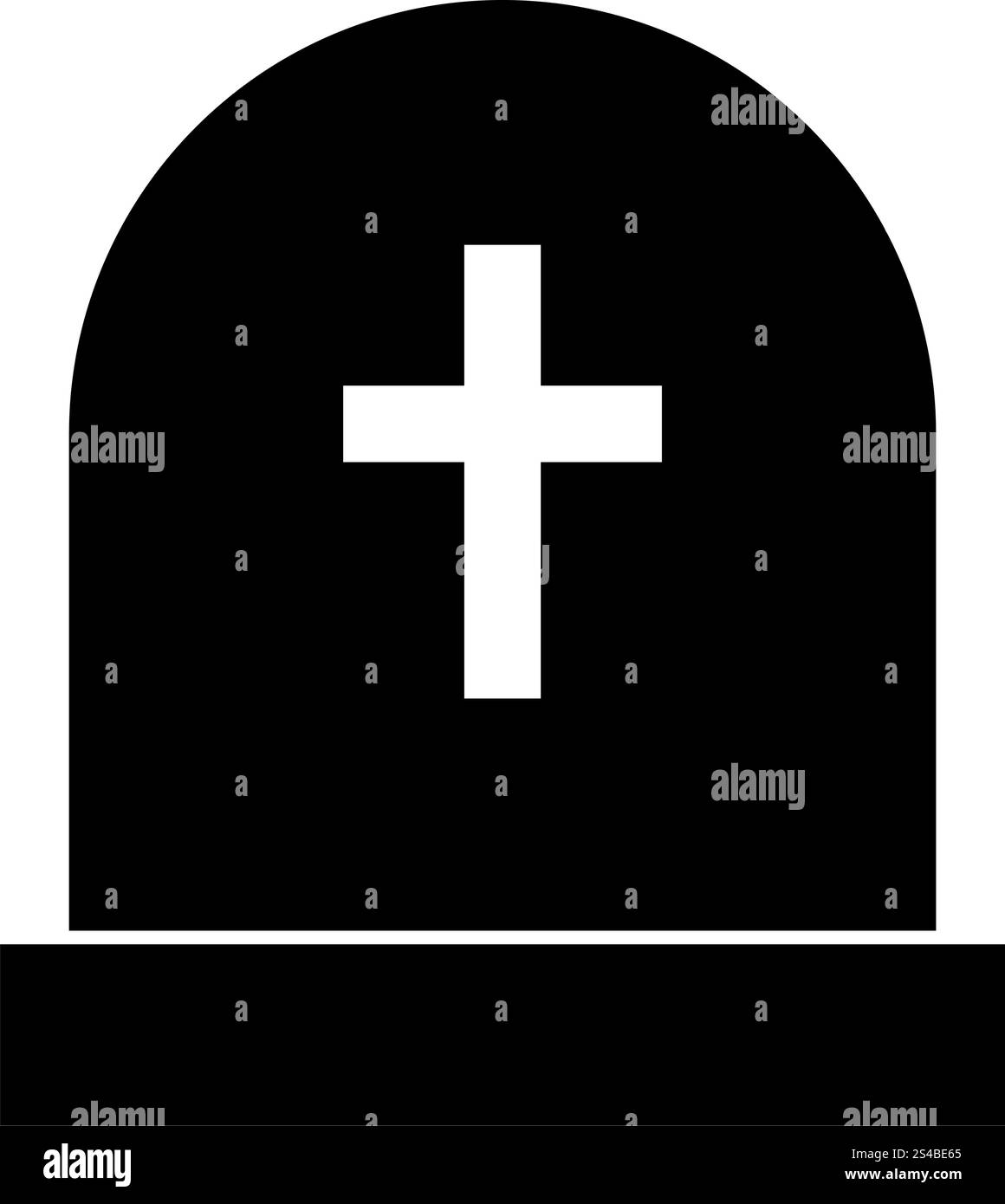 Tomb stone black icon Stock Vector Image & Art - Alamy
