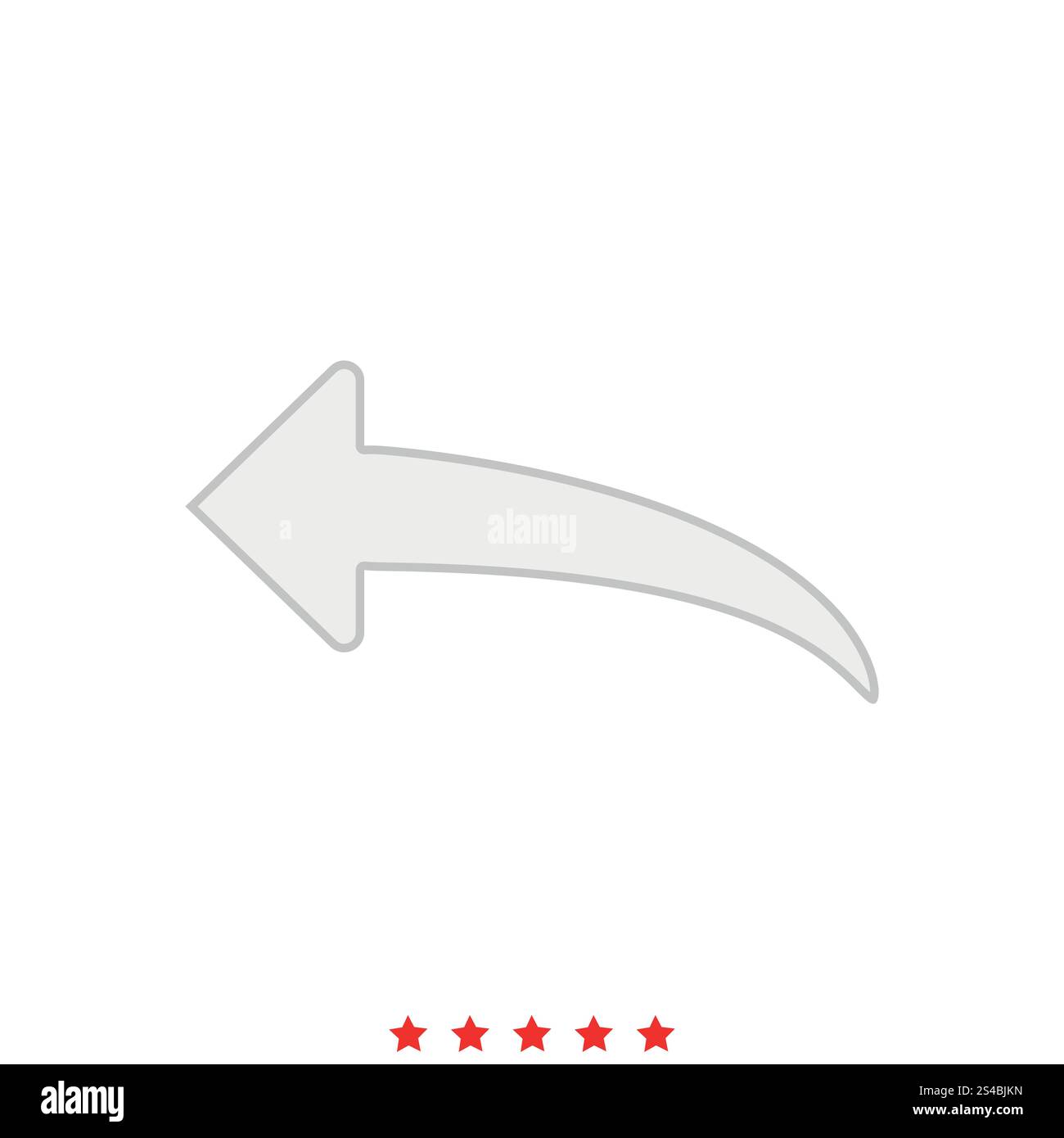 Arrow return or reply icon .. Arrow return or reply  icon . Stock Vector