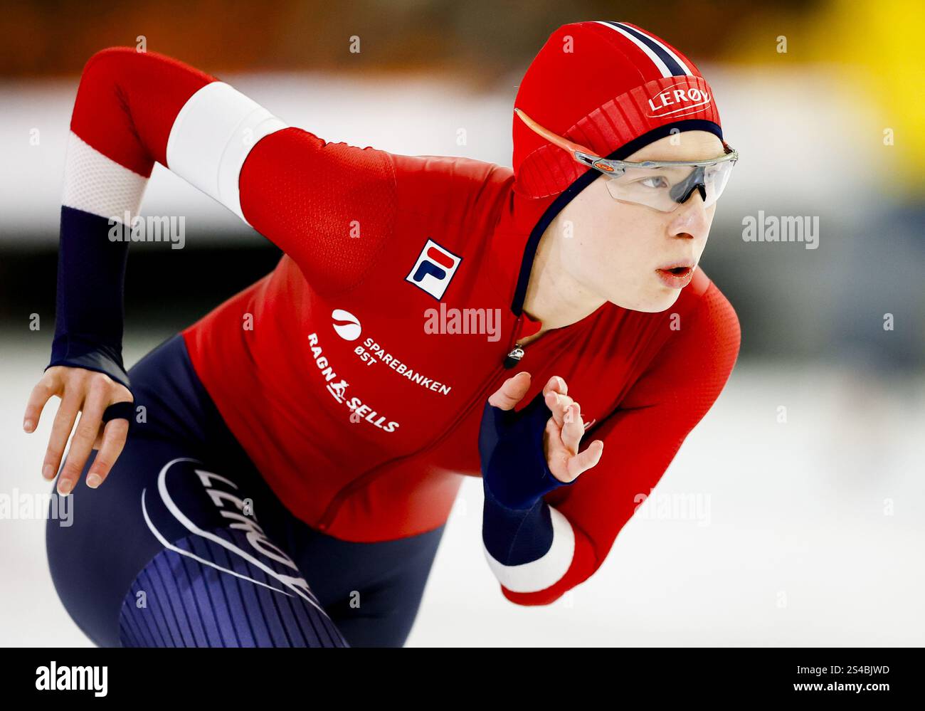 HEERENVEEN - Ragne Wiklund (Norway) in action on the women's 3000 meter ...