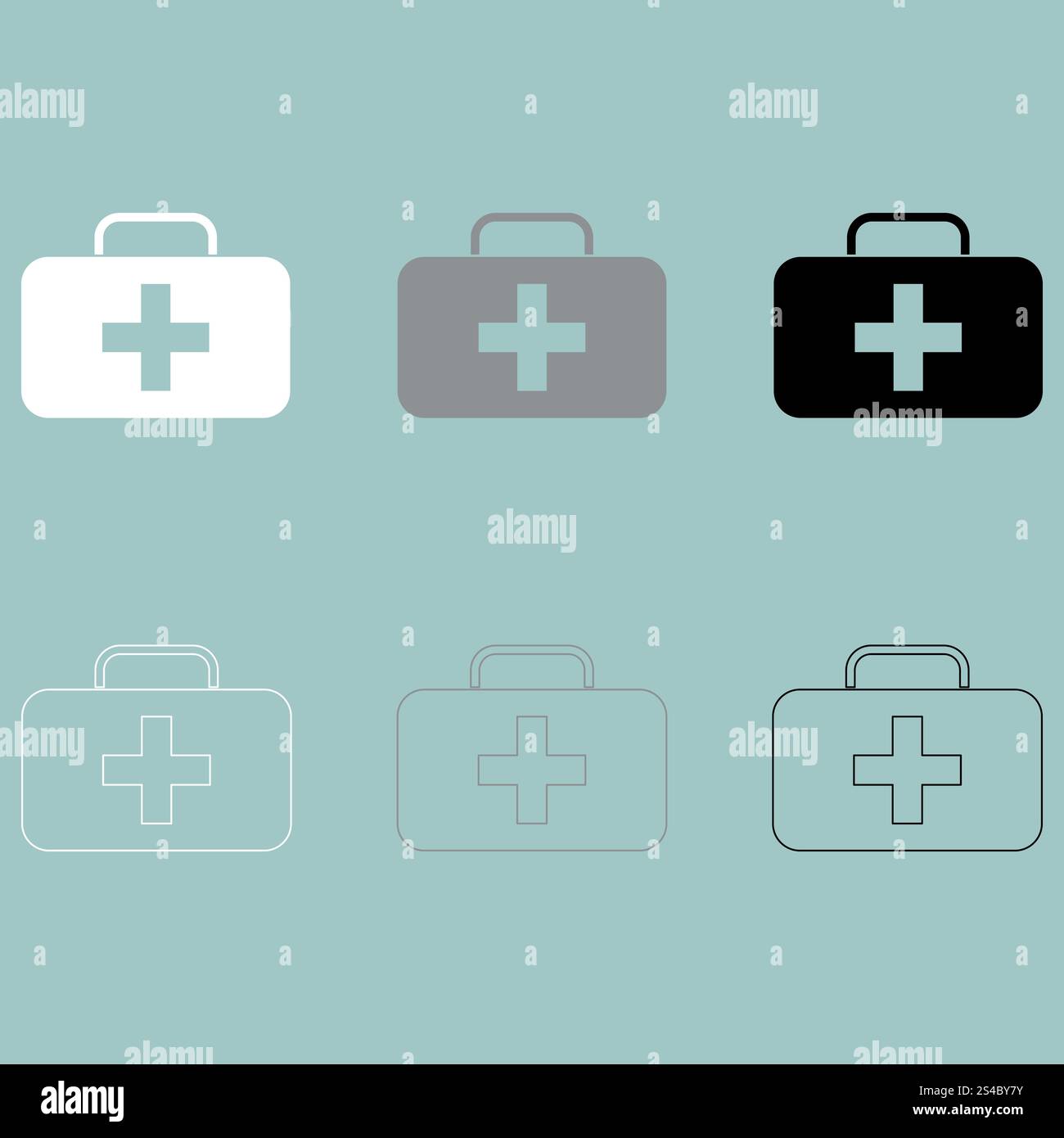 First aid set or medicine chest icon.. First aid set or medicine chest ...