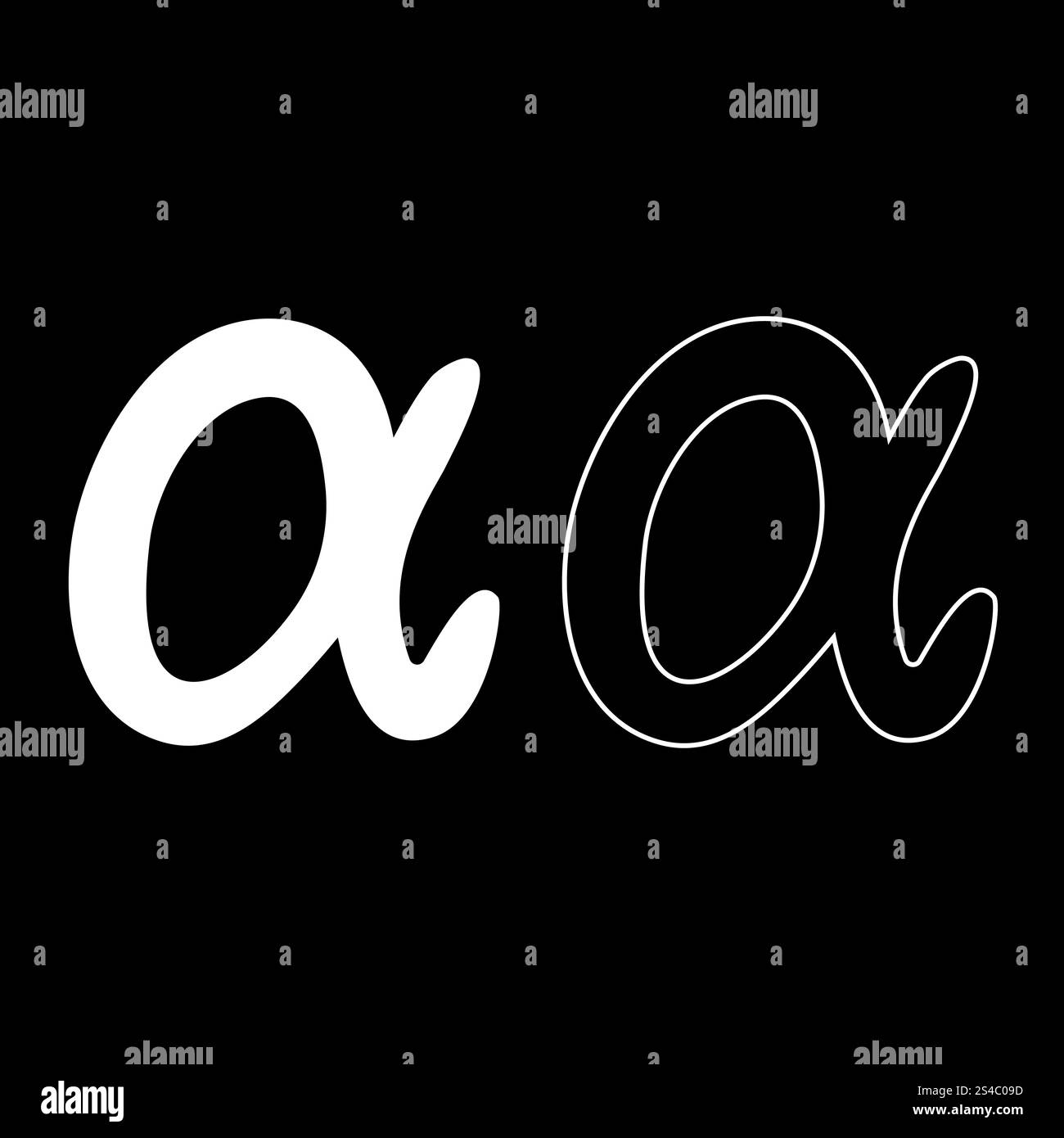 Symbol alpha icon set white color vector illustration flat style simple ...