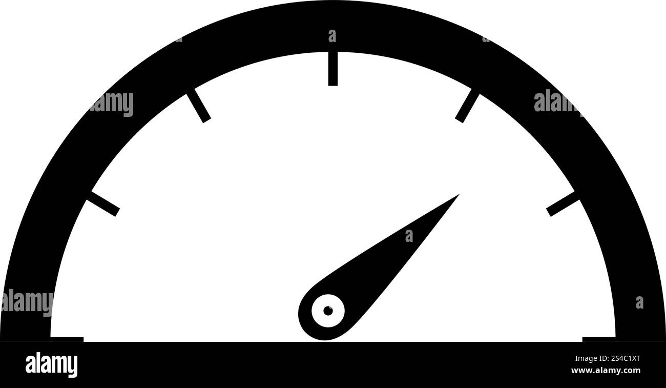 Speedometer green orange red color icon black color vector illustration ...