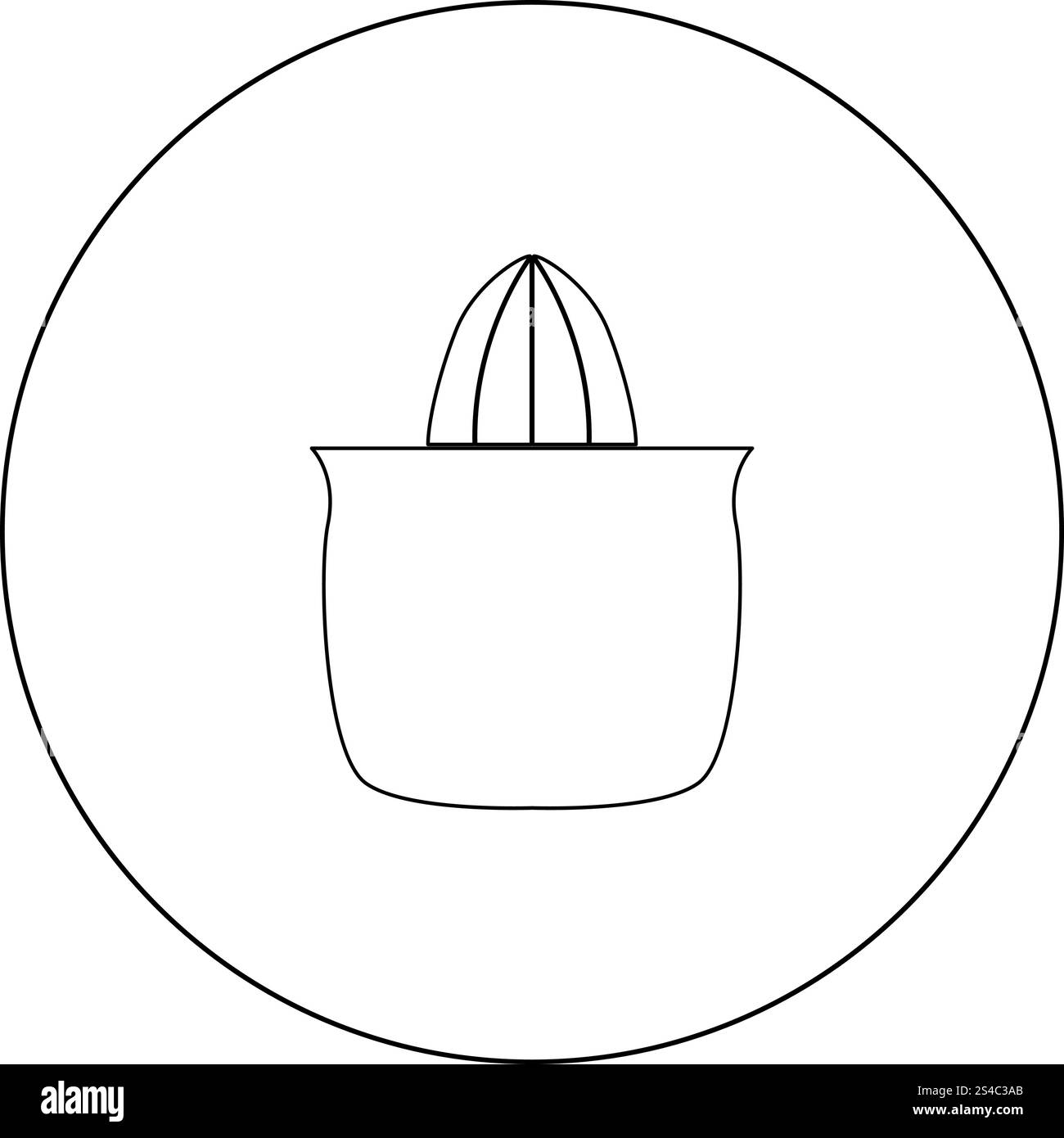 Juicer squeezer black icon in circle vector illustration isolated flat ...