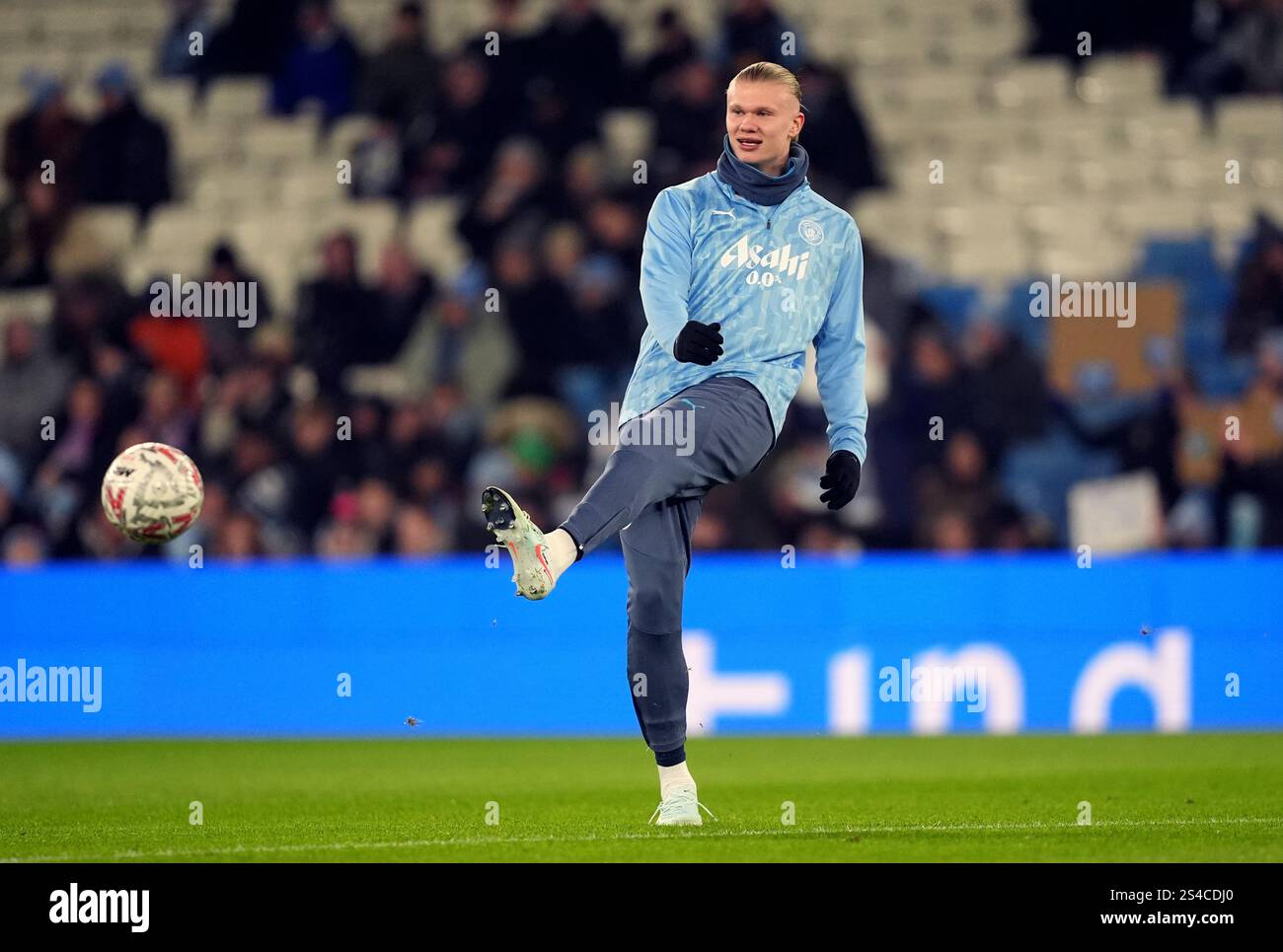 Manchester City's Erling Haaland ahead of the Emirates FA Cup third