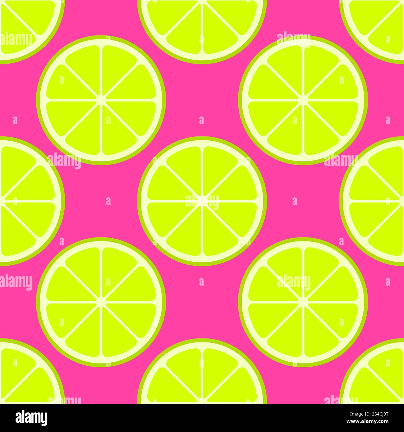 Vector bright lime slices seamless background. Vector bright lime ...