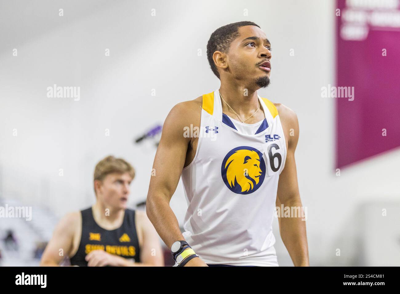 January 10, 2025: East Texas A&M Lions runner Christian James competes ...