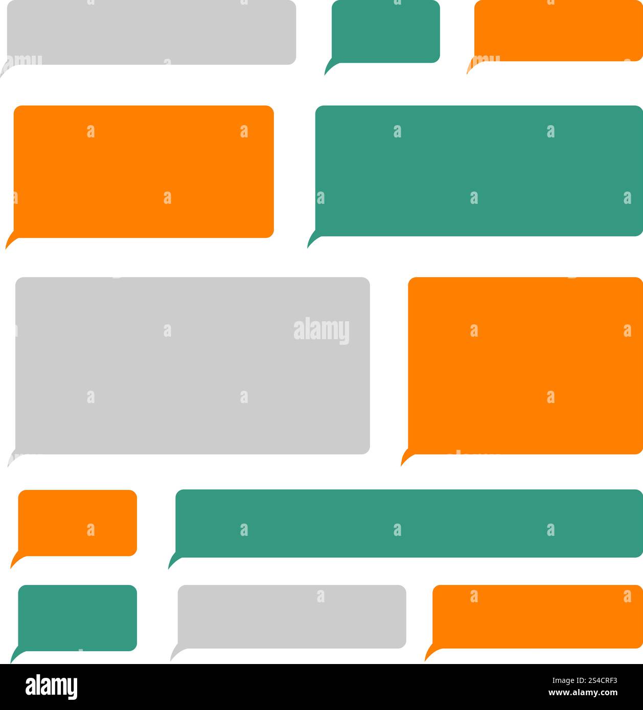 Smartphone blank sms text mobile message bubbles vector set. Smartphone ...