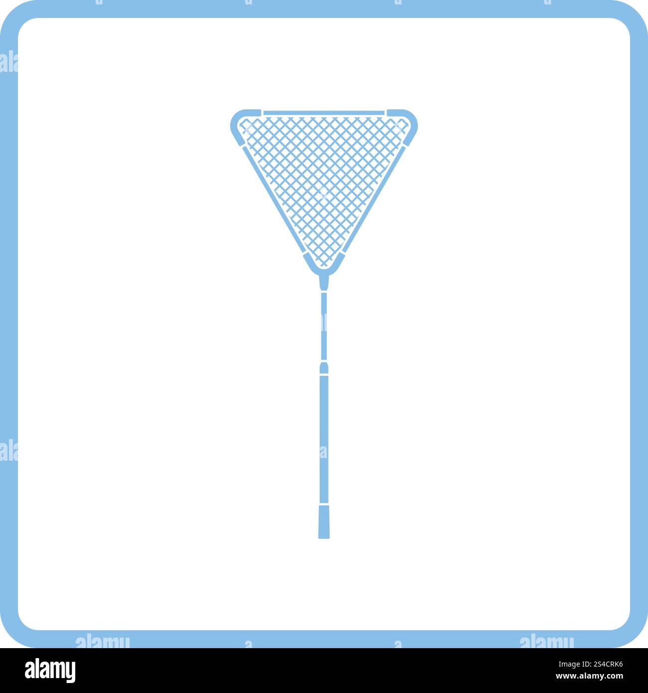 Icon of Fishing net . Blue frame design. Vector illustration Stock ...