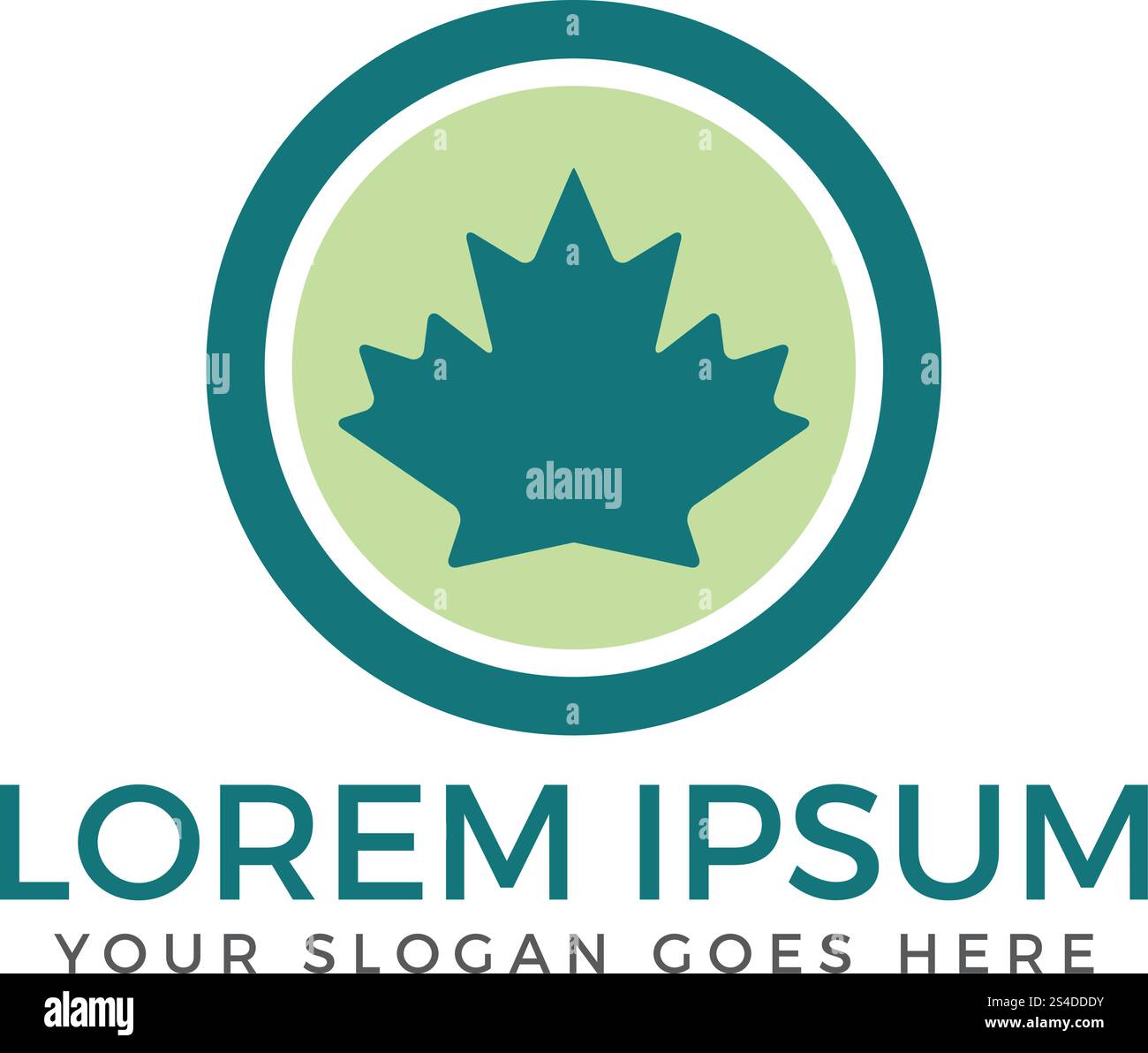 Maple leaf logo design. Canada symbol logo. Stock Vector