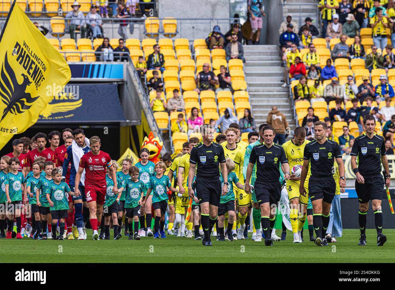 Wellington, New Zealand, 11 January, 2025. The Wellington Phoenix and ...
