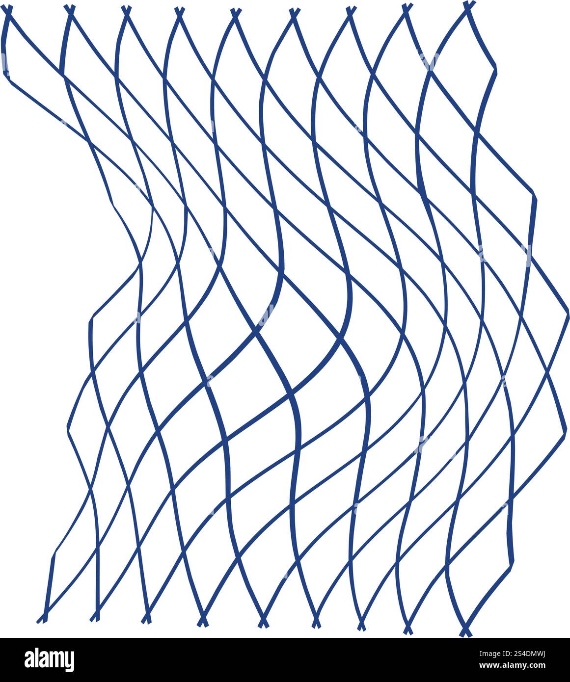 Icon of Fishing net . Thin line design. Vector illustration Stock ...