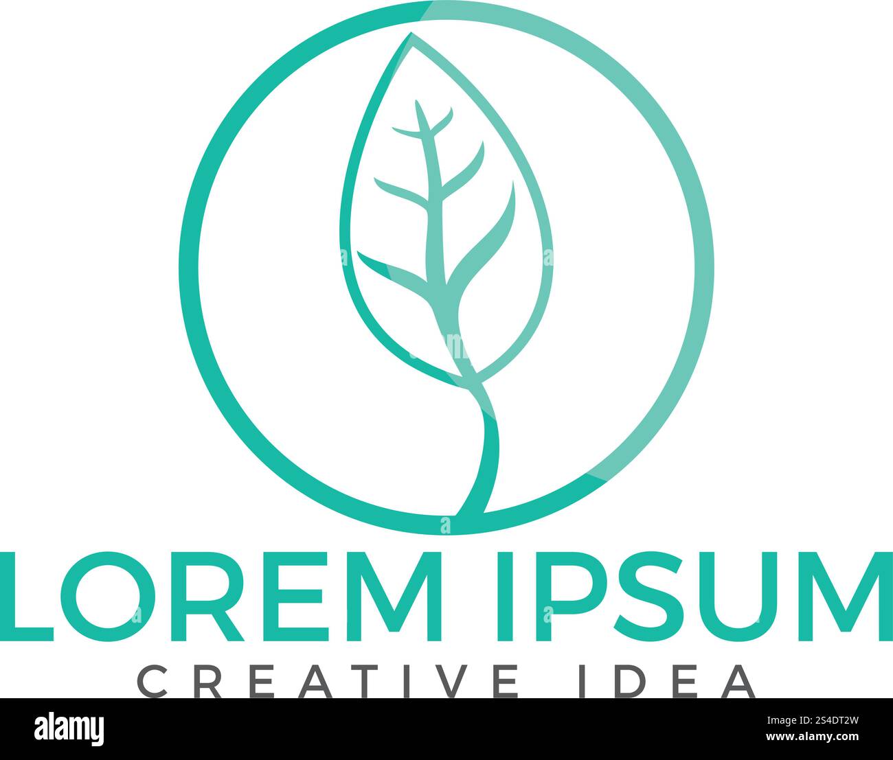 Circle green leaf ecology nature element vector logo. Leaf logo and ...