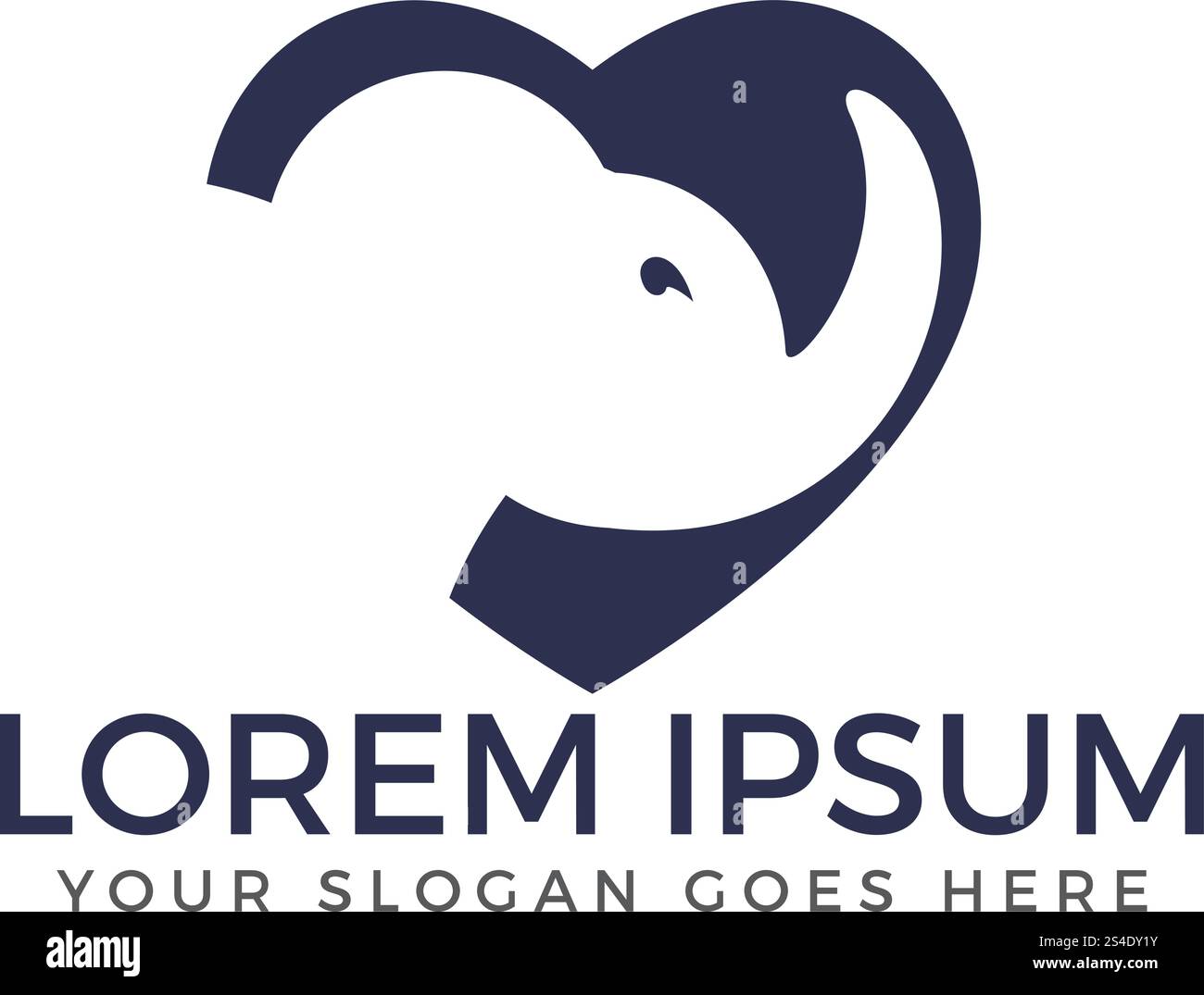 Simple modern elephant logo Stock Vector Image & Art - Alamy
