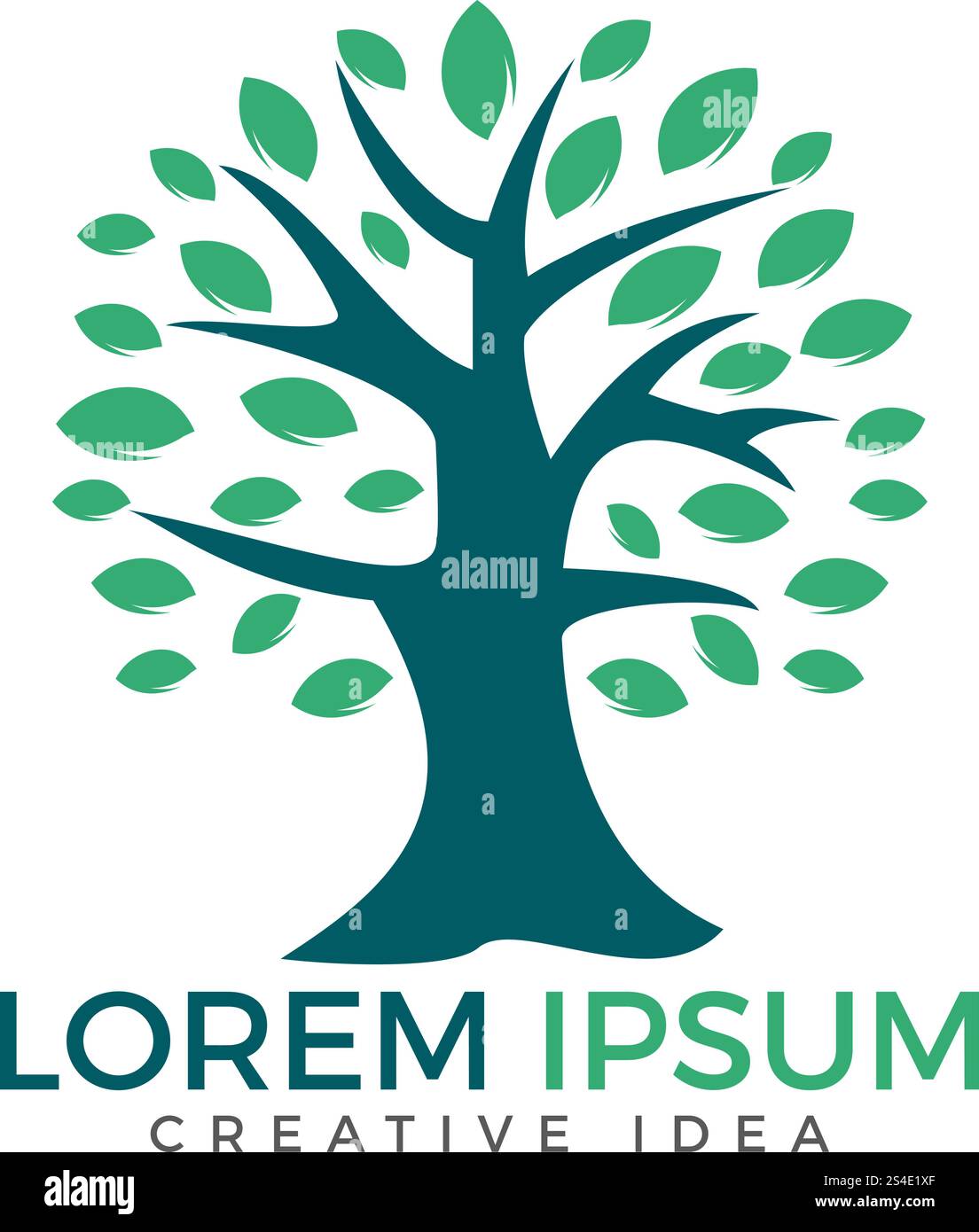 Creative and unique tree logo vector Stock Vector Image & Art - Alamy