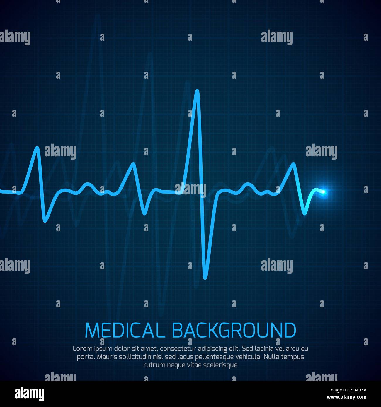 Healthcare vector medical background with heart cardiogram. Cardiology ...