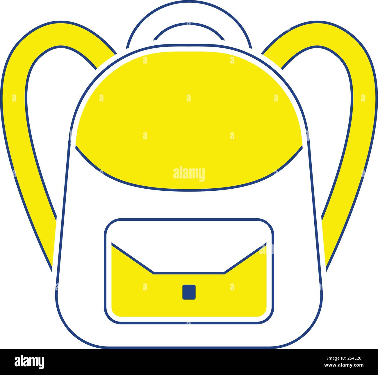 Icon of School rucksack. Thin line design. Vector illustration Stock ...