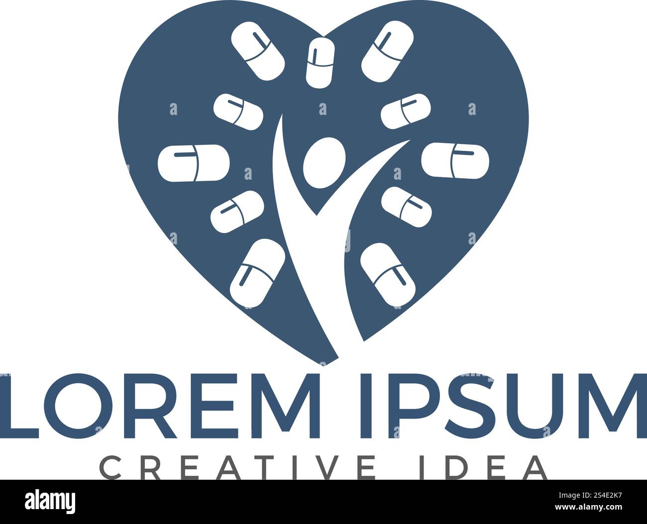 Abstract human body with shape pharmacy vector logo design Stock Vector ...