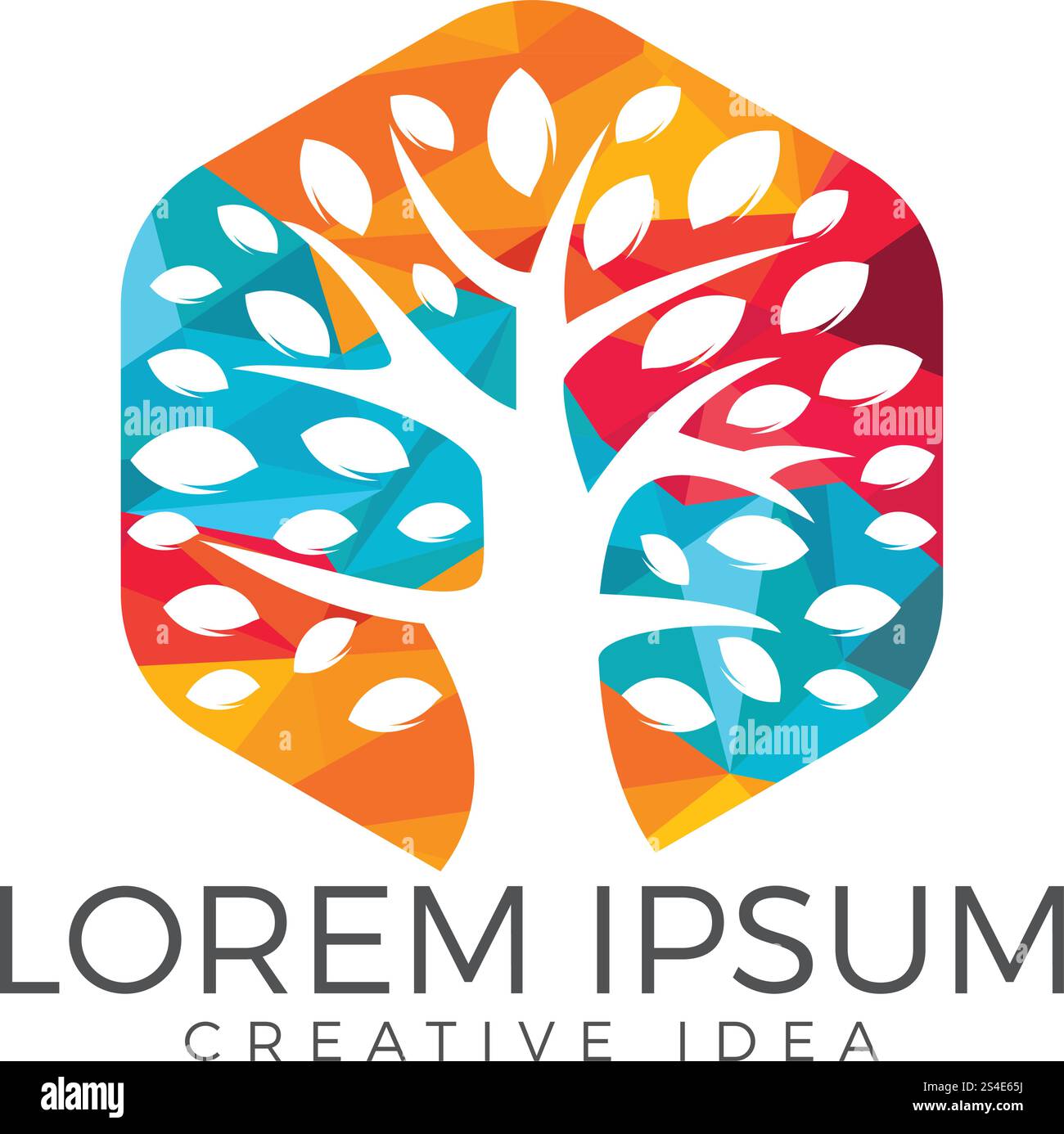 Creative and unique tree logo vector Stock Vector Image & Art - Alamy
