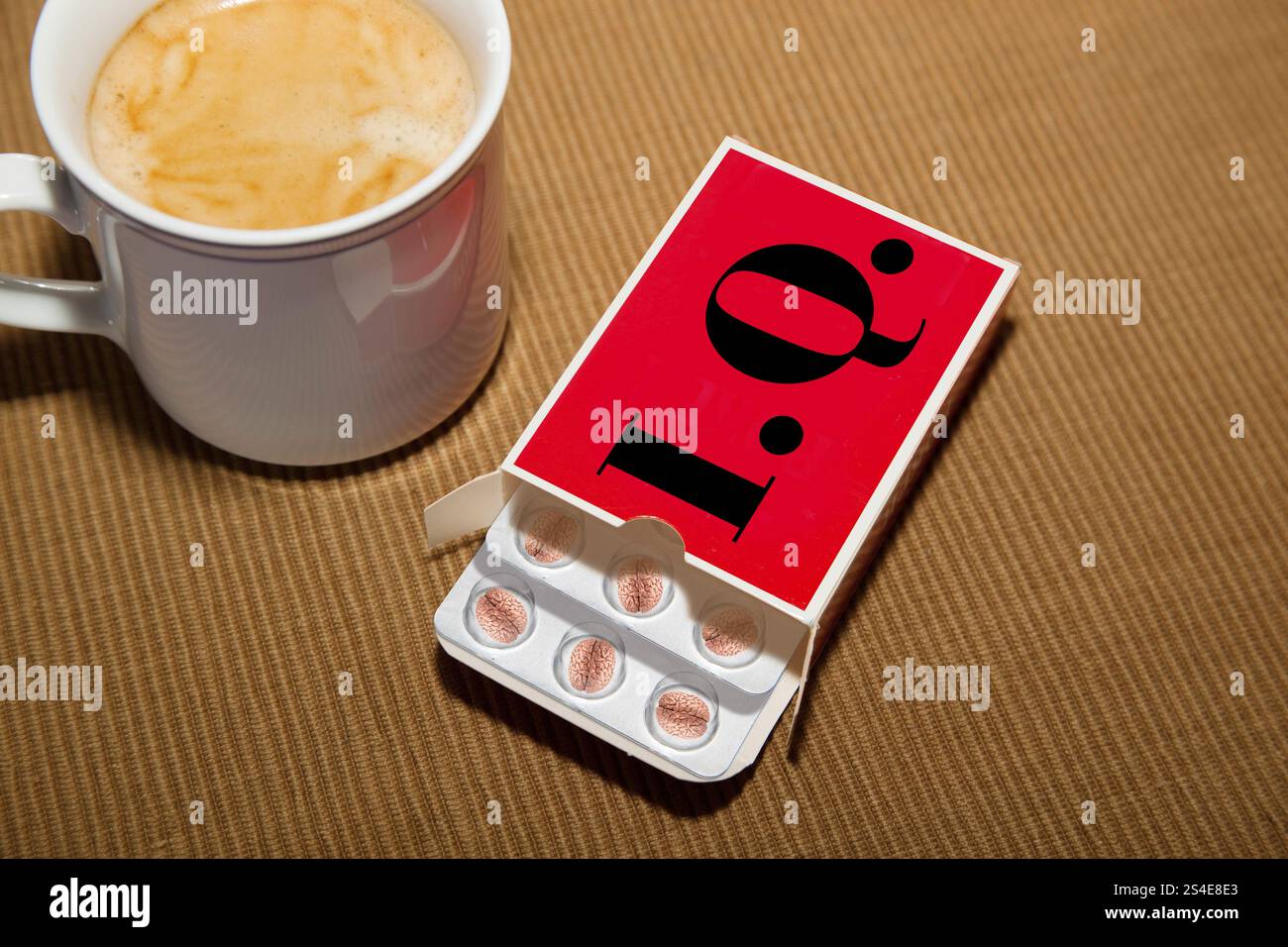 IQ tablets to support mental performance Stock Photo