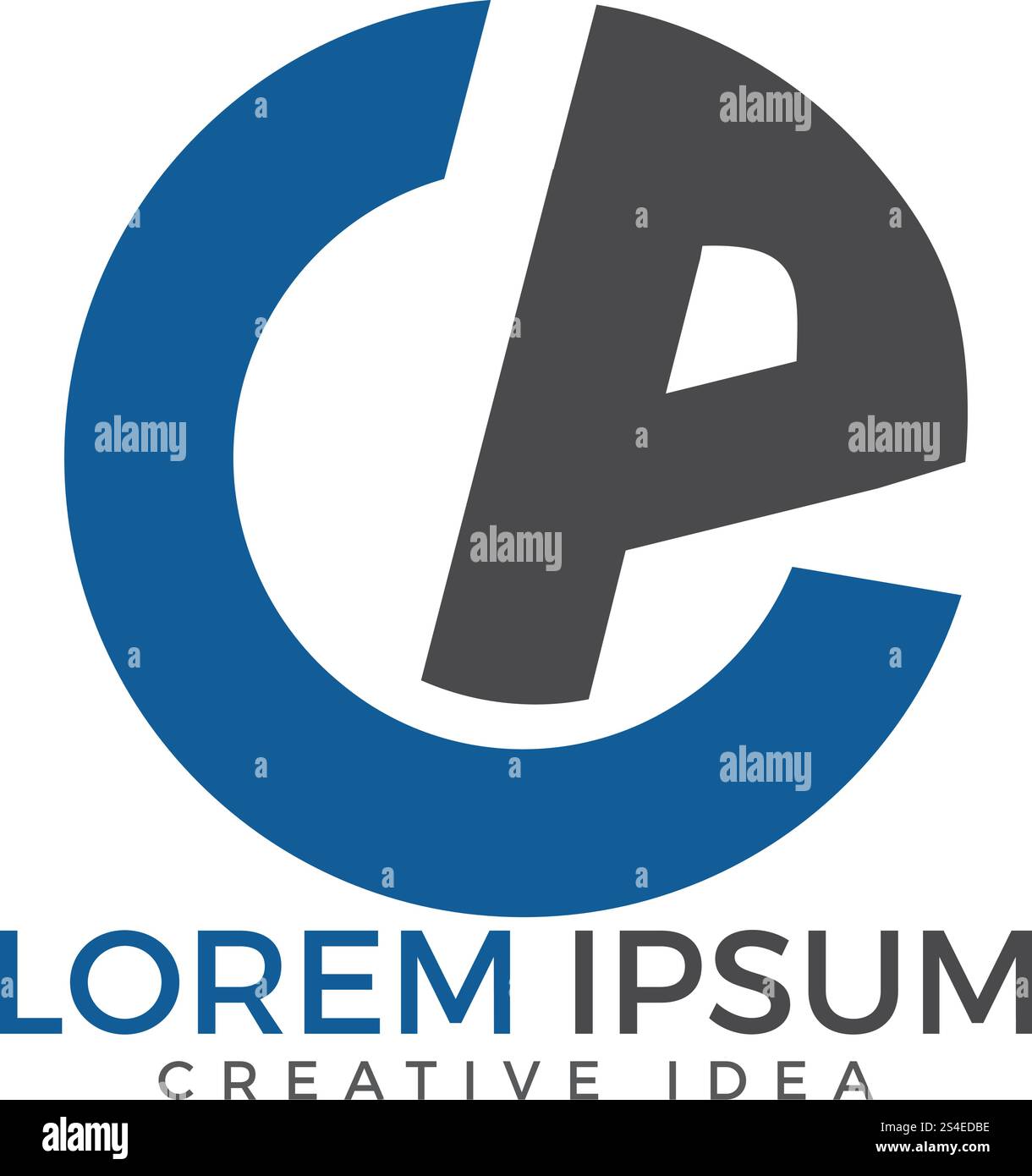 CP Modern Letter Logo Design. Stock Vector