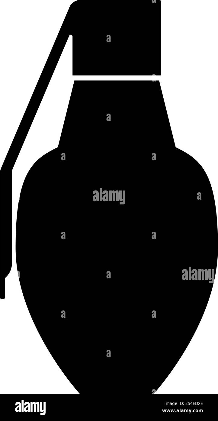 Grenade icon black color vector illustration flat style simple image ...