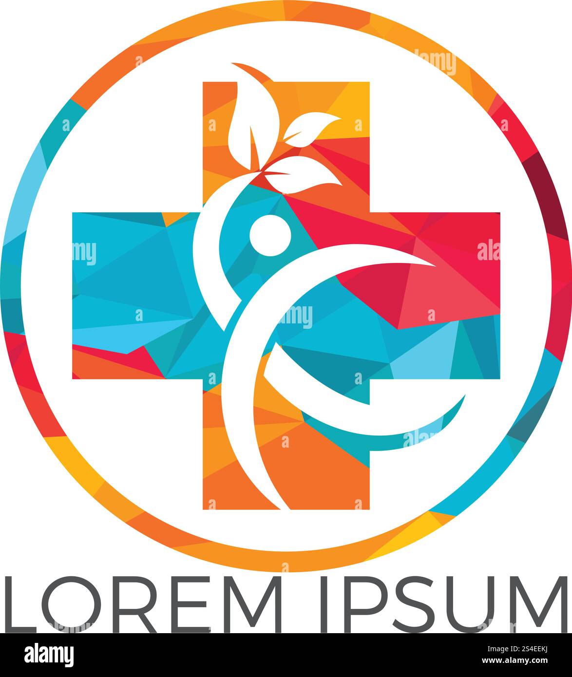 Abstract medical vector logo design. Illustration design of logotype ...
