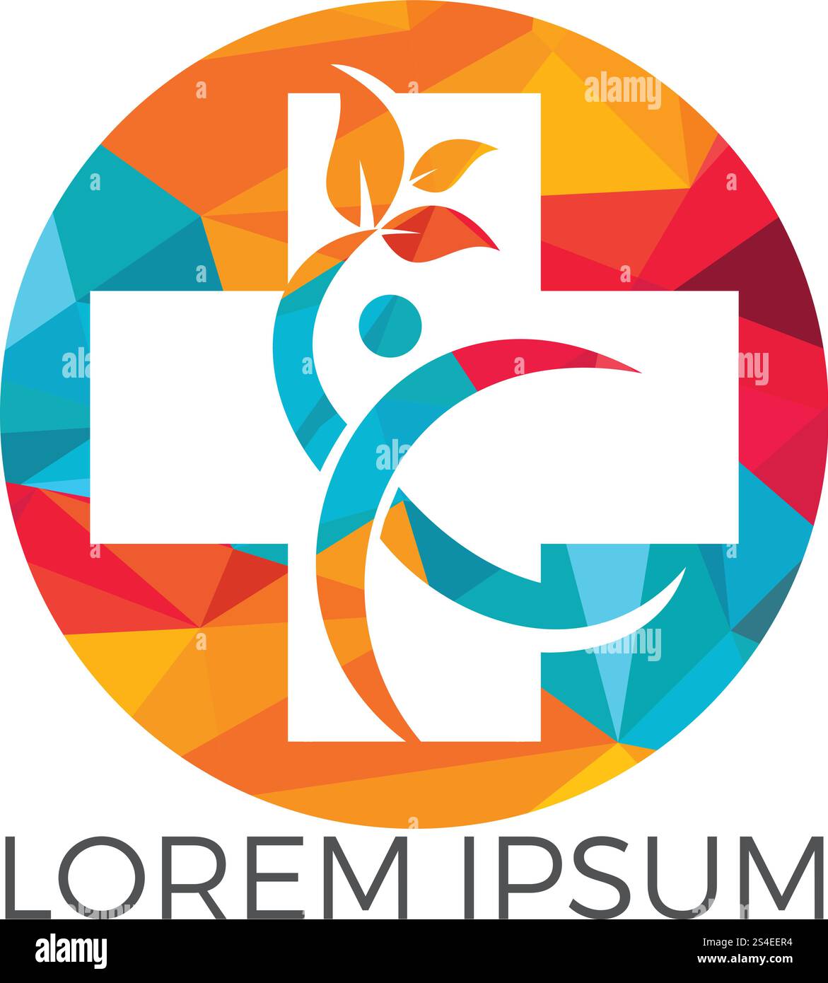 Abstract medical vector logo design. Illustration design of logotype ...