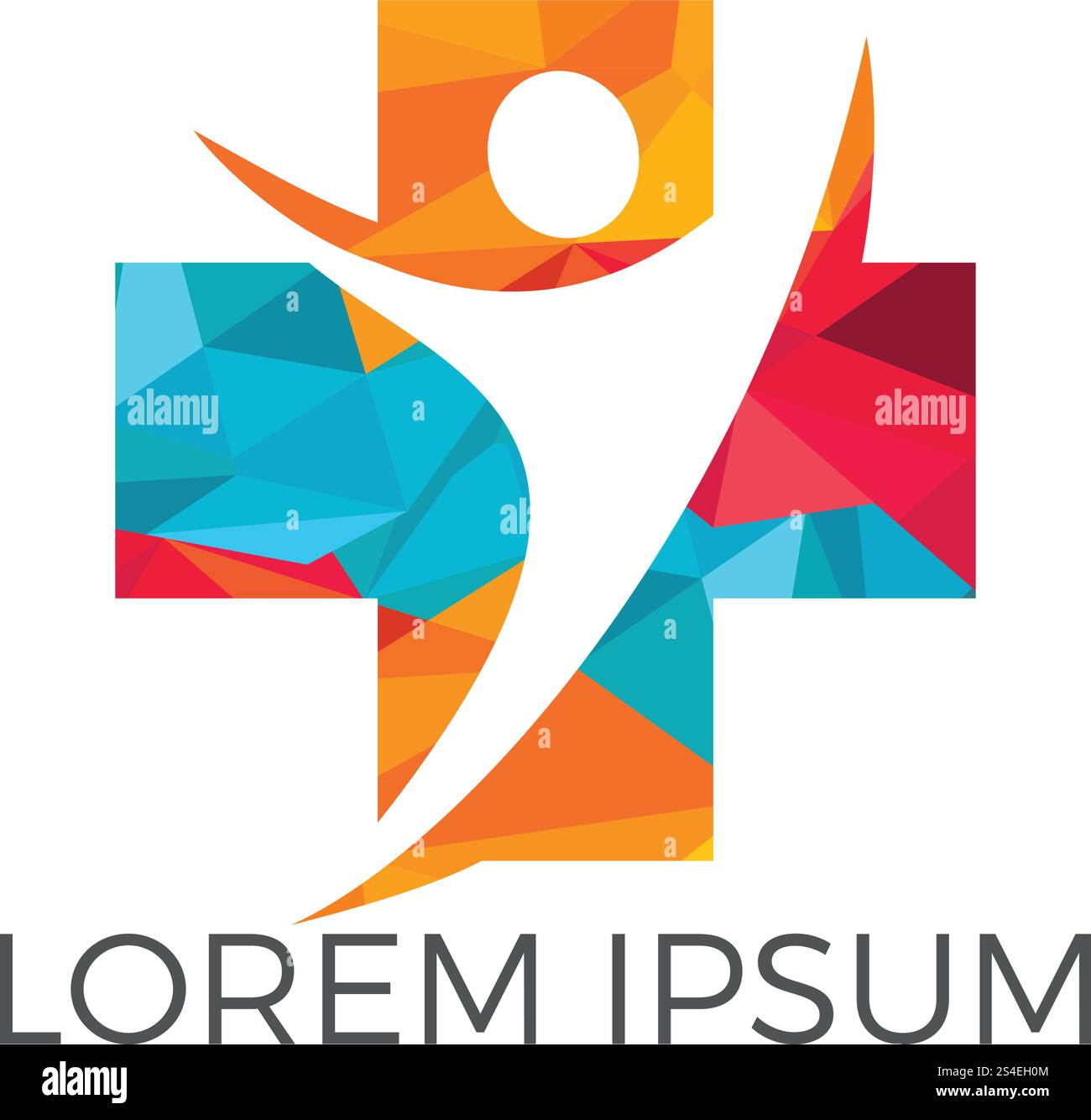 Abstract medical vector logo design. Illustration design of logotype ...