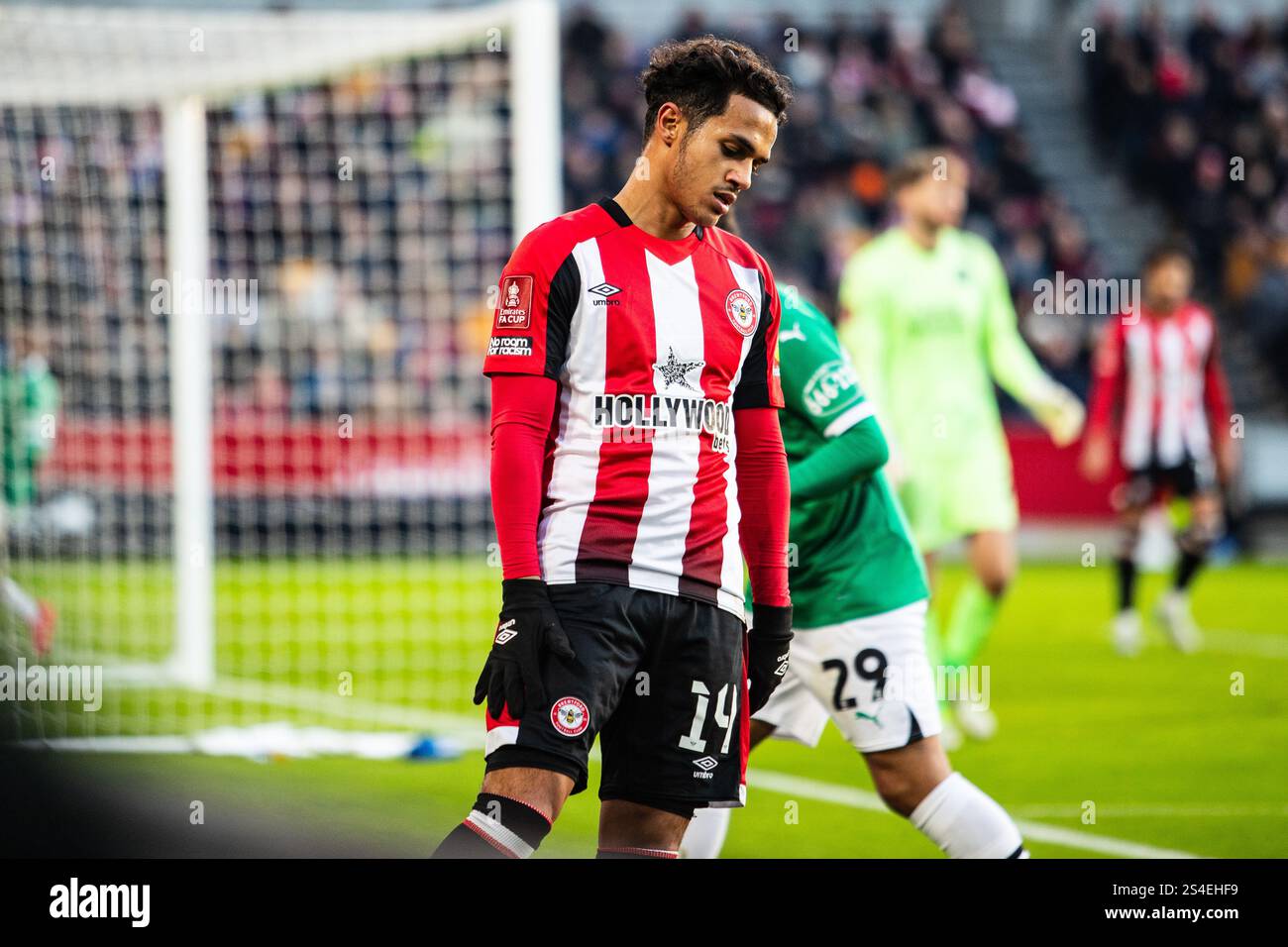 Fábio Carvalho disappointed in the FA Cup, Brentford FC VS Plymouth Argyle 11/01/25 Stock Photo