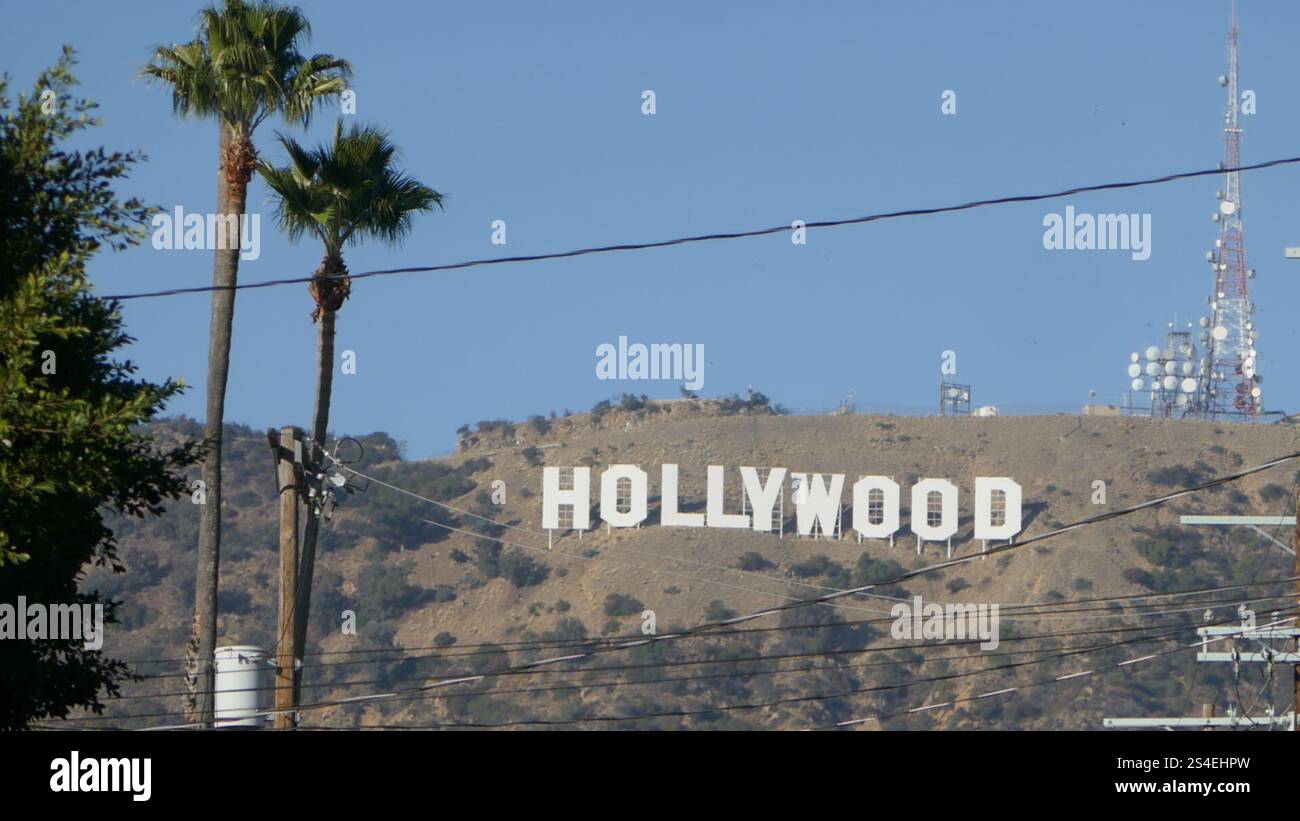 Los Angeles, California, USA 11th January 2025 Hollywood Sign during LA