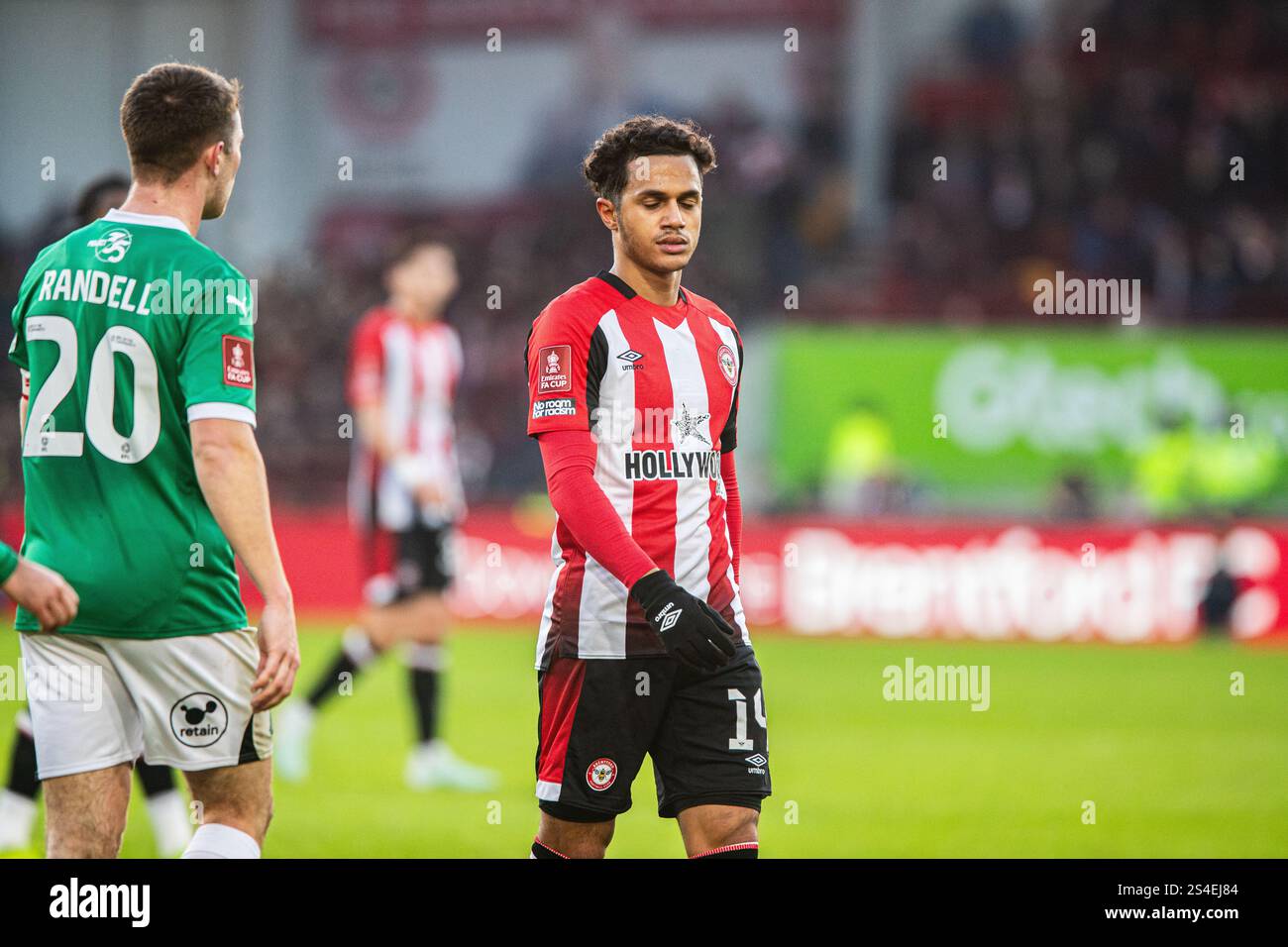 Fábio Carvalho disapointed in the FA Cup, Brentford FC VS Plymouth Argyle 11/01/25 Stock Photo