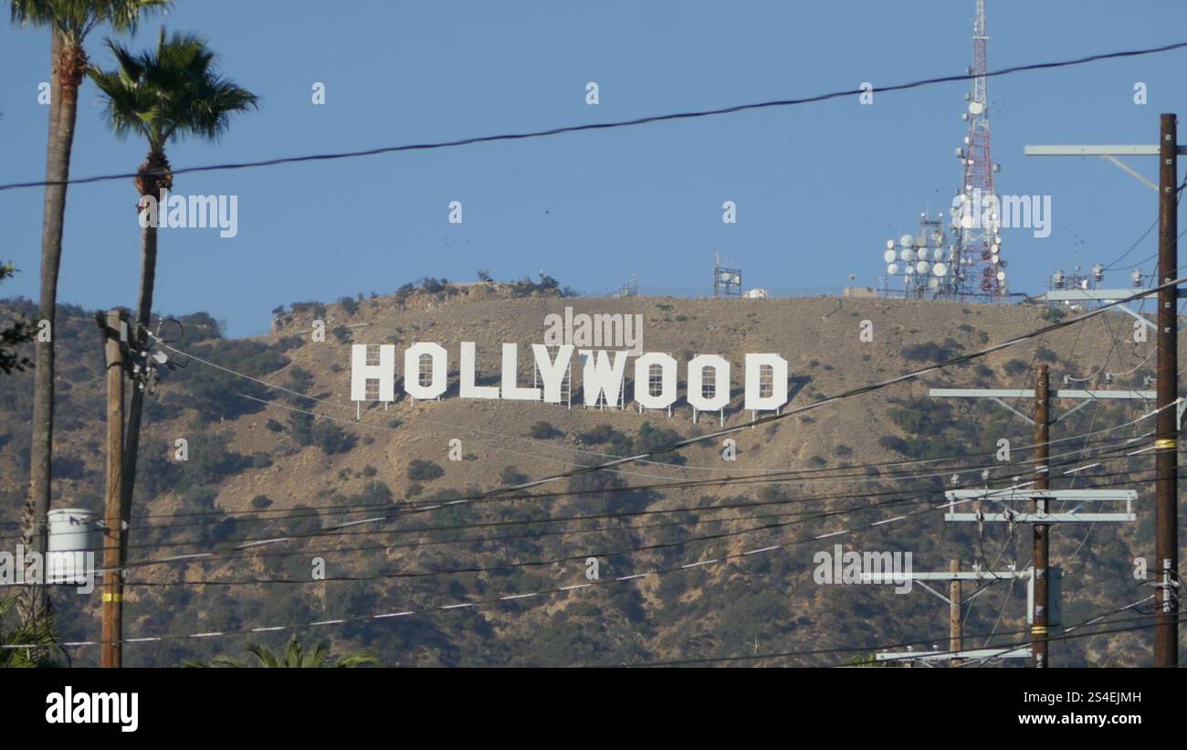 Los Angeles, California, USA 11th January 2025 Hollywood Sign during LA