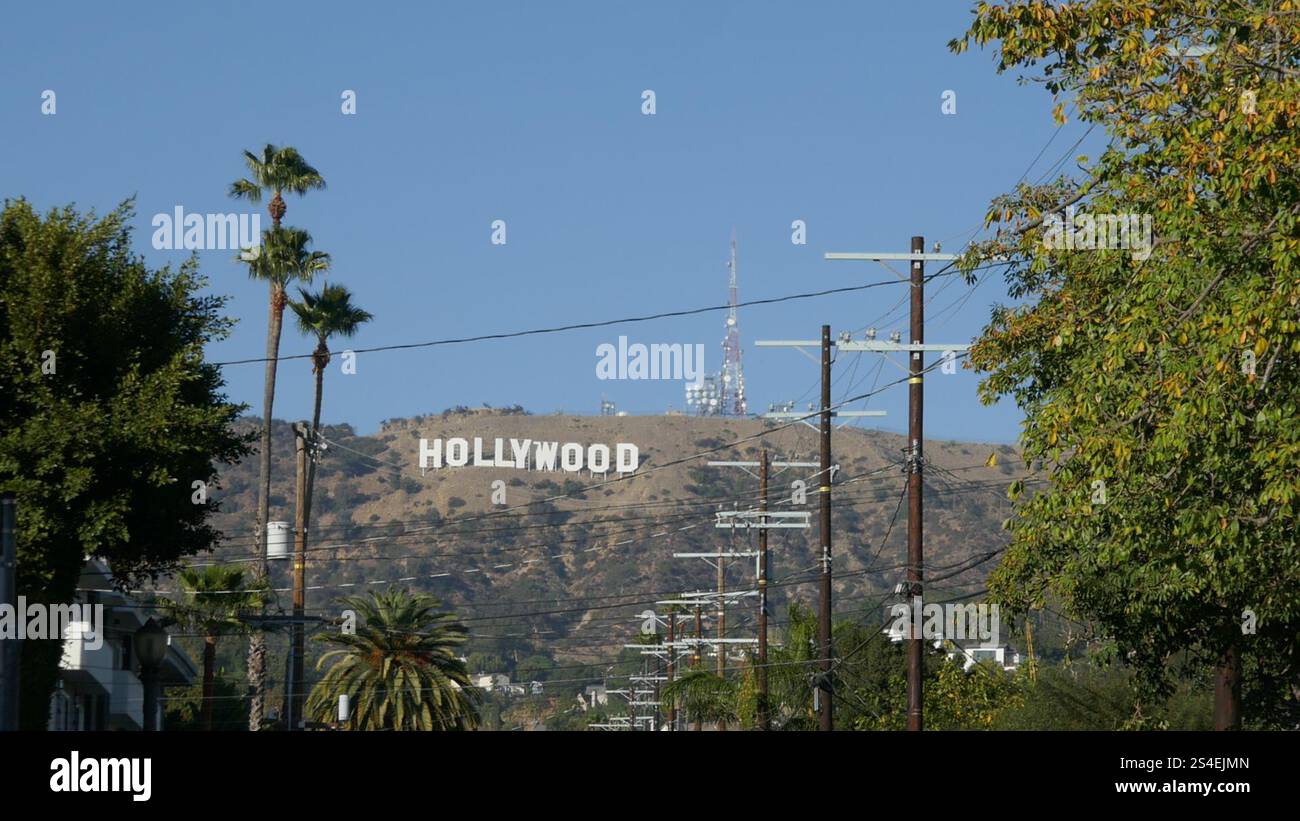 Los Angeles, California, USA 11th January 2025 Hollywood Sign during LA