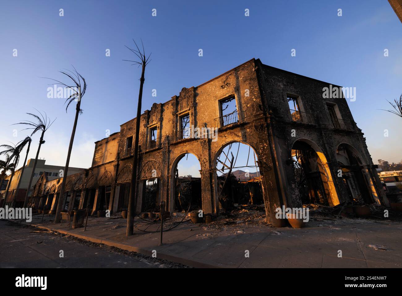 Altadena, USA. 11th Jan, 2025. Fire aftermath in the community of ...