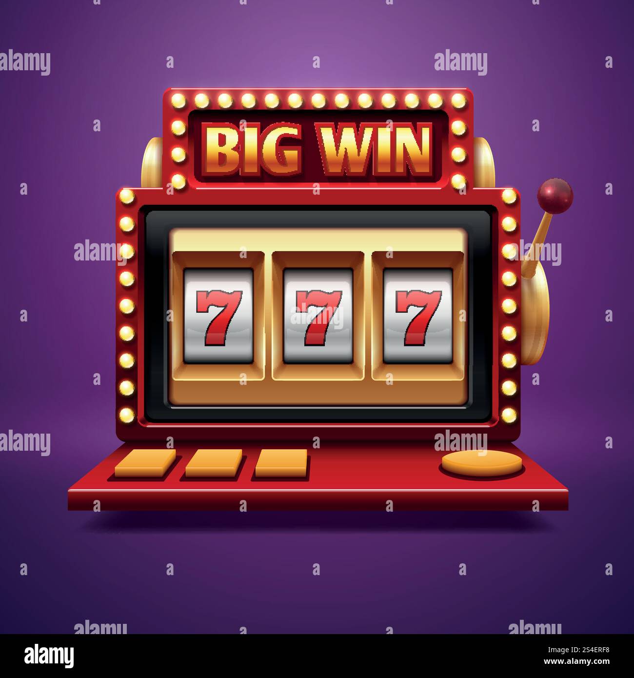 Triple seven slot machine win hi-res stock photography and images