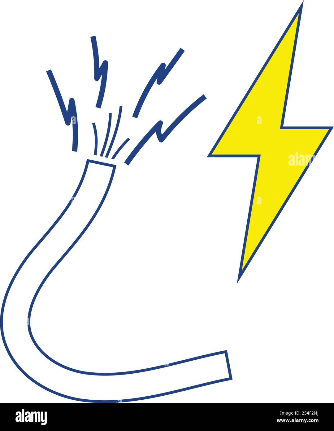 Icon of Wire . Thin line design. Vector illustration Stock Vector Image ...