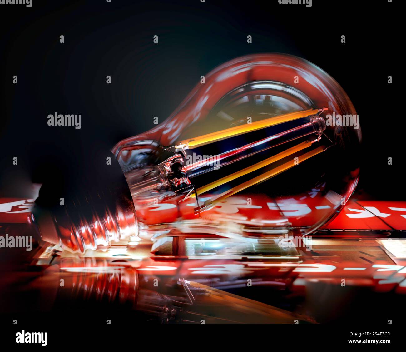 Abstract Light Globe Stock Photo