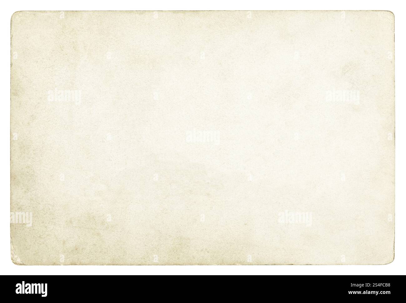 Vintage paper background isolated - (clipping path included) Stock Photo