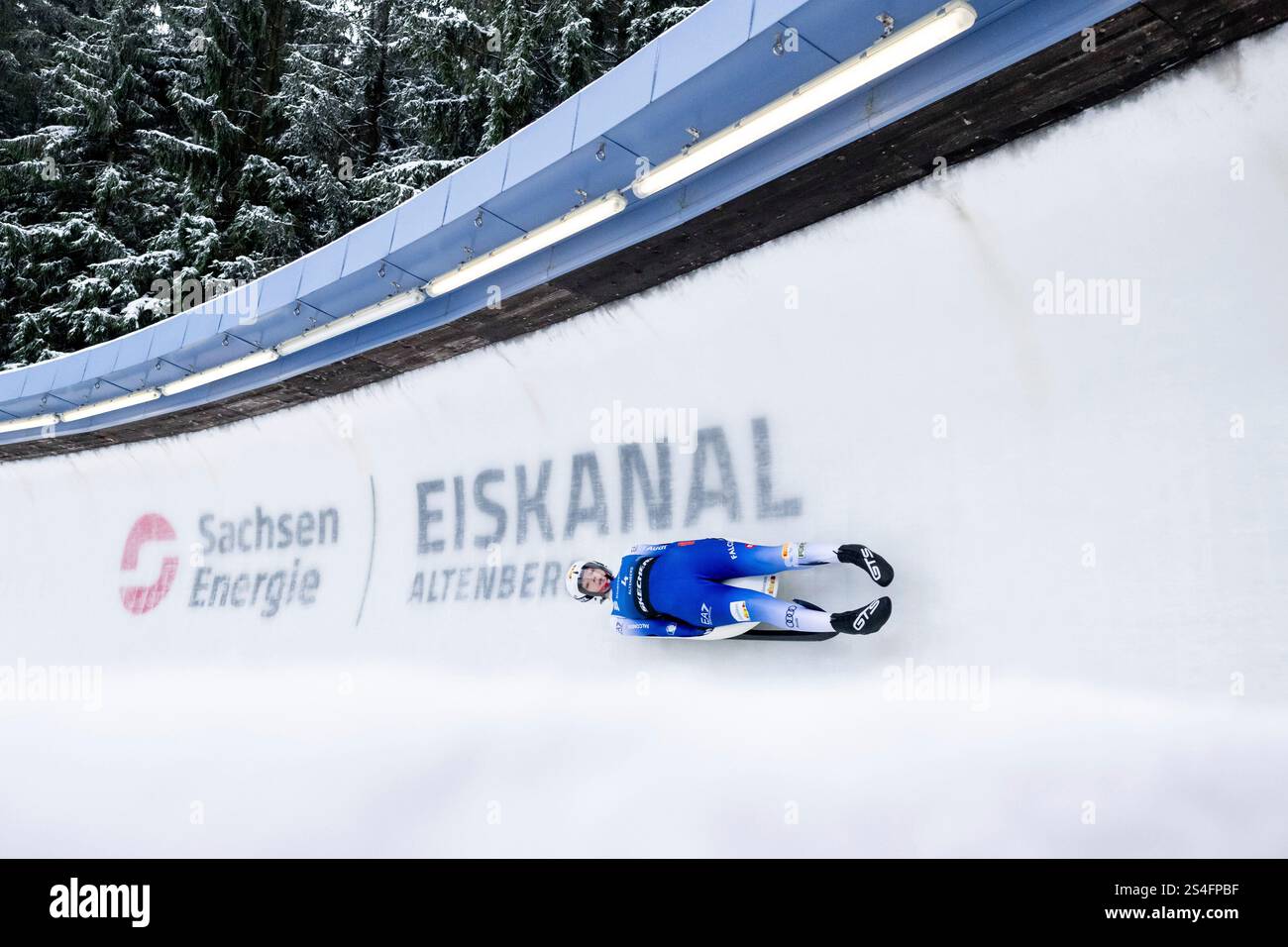 Verena Hofer (Italien), GER, FIL Eberspaecher Rodel Weltcup Altenberg, Rennen Einsitzer Damen, Saison 2024/2025, 12.01.2025 Foto: Eibner-Pressefoto/Michael Memmler Stock Photo